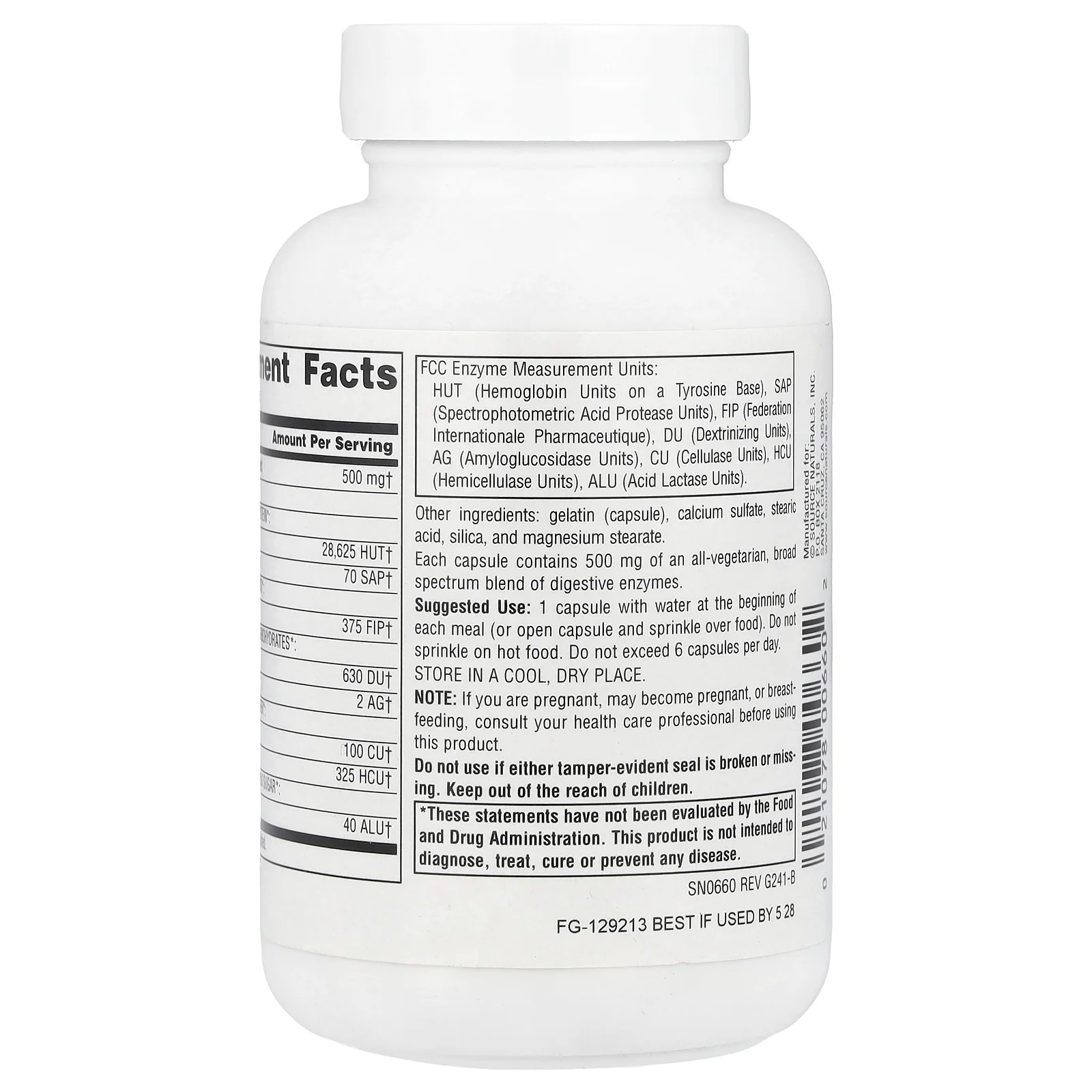 Source Naturals, Daily Essential Enzymes®, 500 мг, 120 капсул