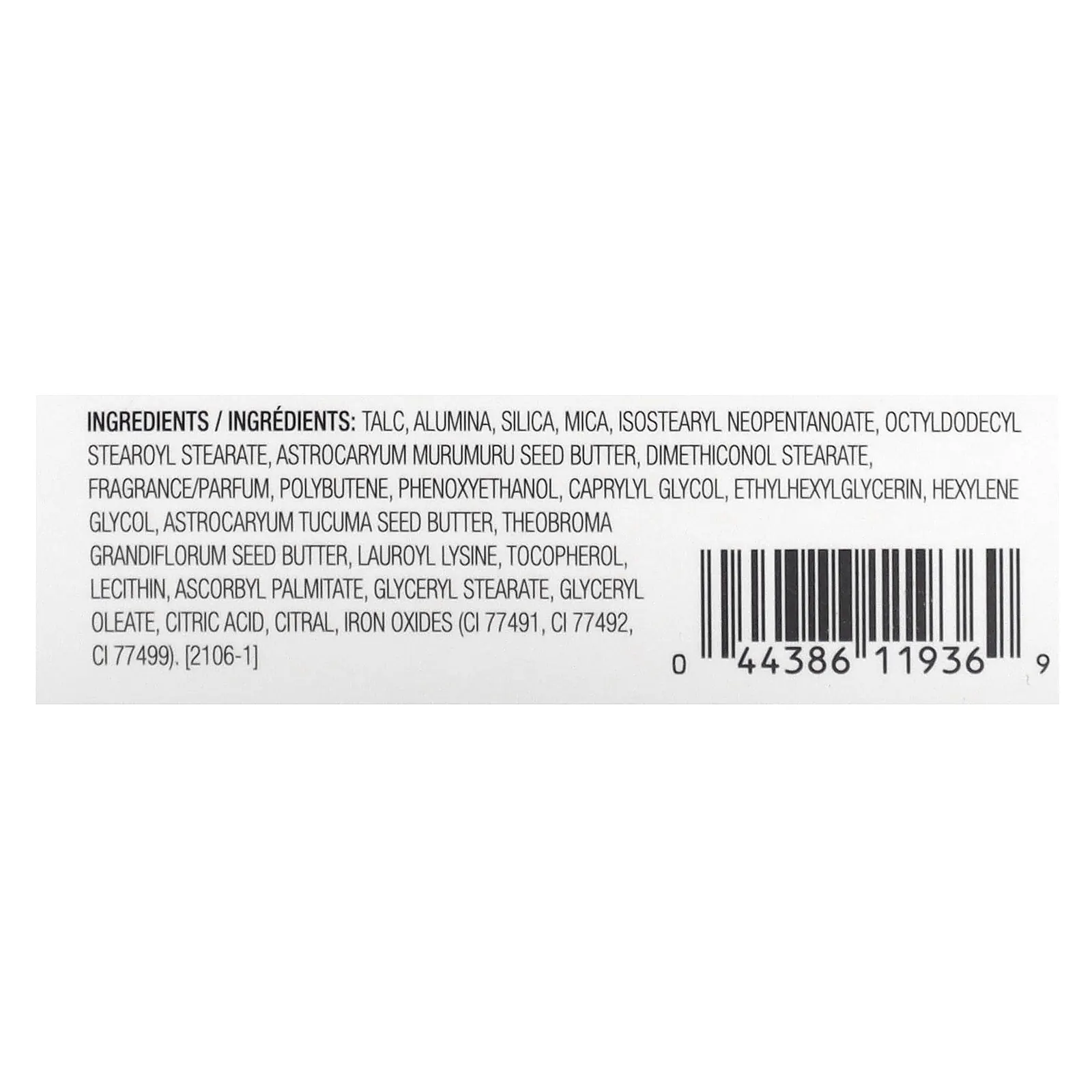 Physicians Formula, Butter Believe It !, прессованный порошок из масла мурумуру, 1711936 полупрозрачный, 11 г (0,38 унции)