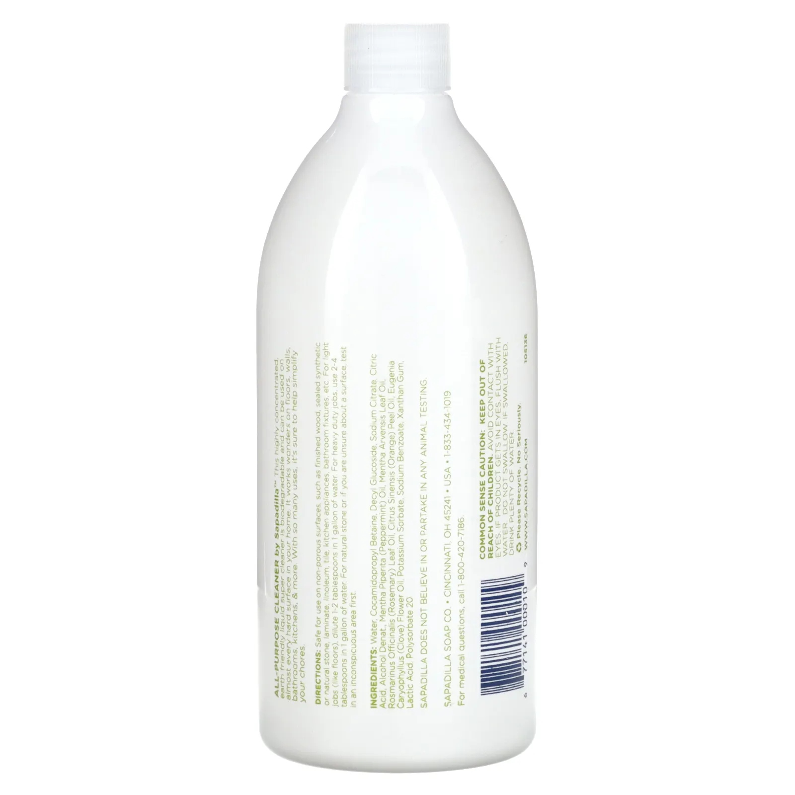 Sapadilla, Lovely Liquid, универсальное очищающее средство, розмарин и перечная мята, 739 мл (25 жидк. Унций)