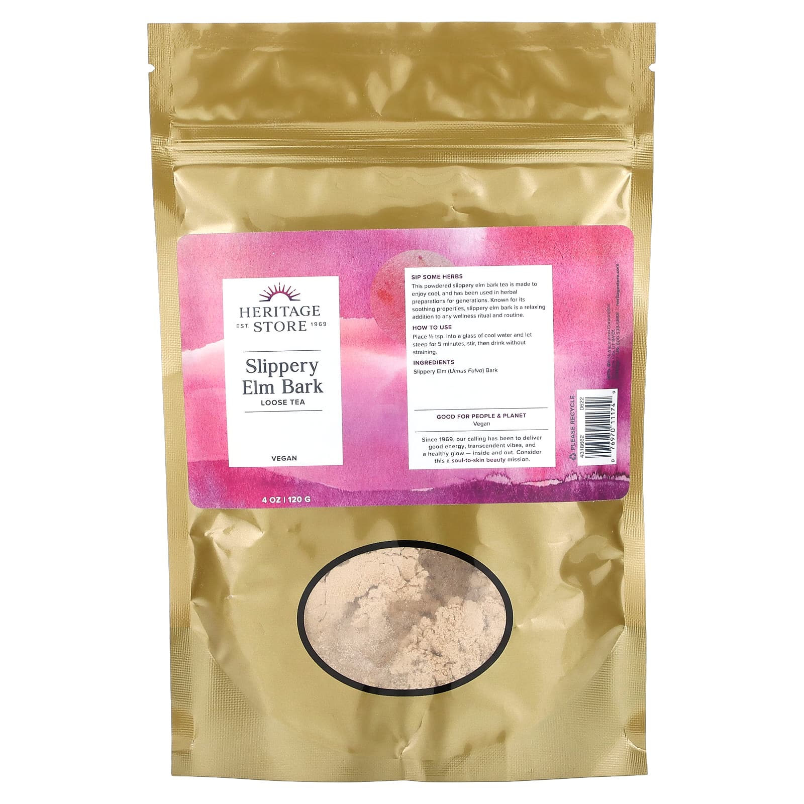 Heritage Store, рассыпной чай, кора красного вяза, 120 г (4 унции)