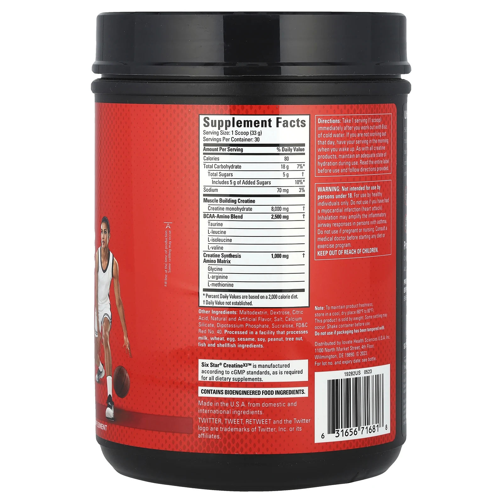 SIXSTAR, Creatine X3, фруктовый пунш, 990 г (2,18 фунта)