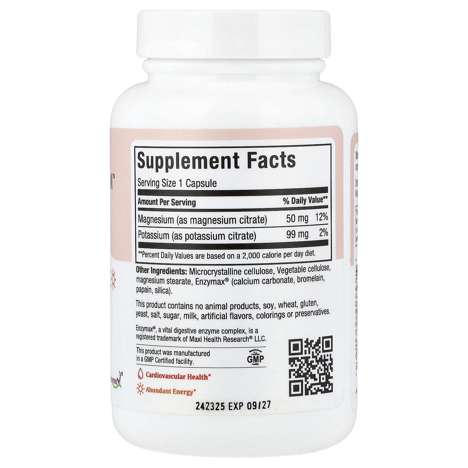 Maxi Health, Maxi Potassium Magnesium™, 90 капсул Maxi