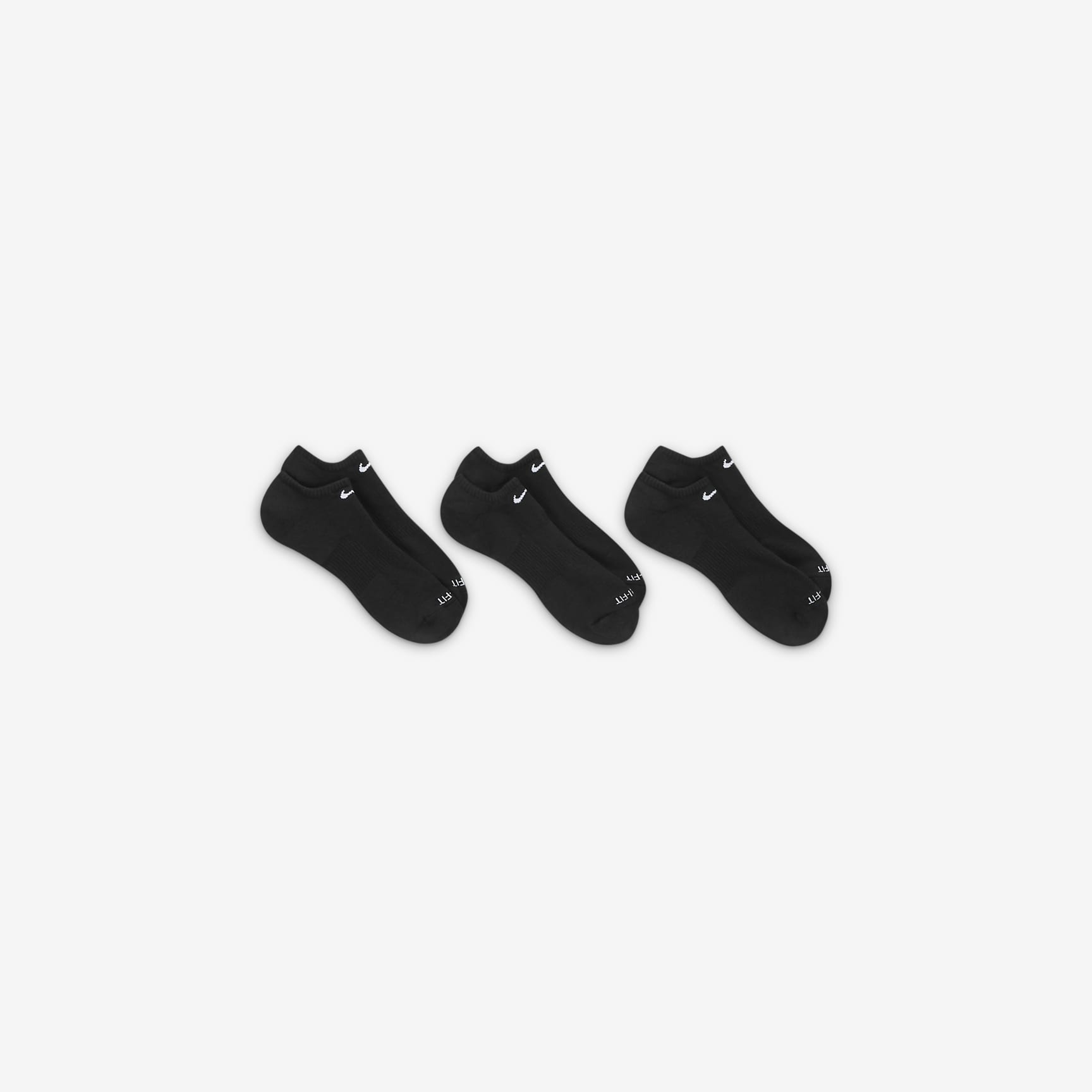 Nike Everyday Plus Cushion Training No-Show Socks (3 Pairs)