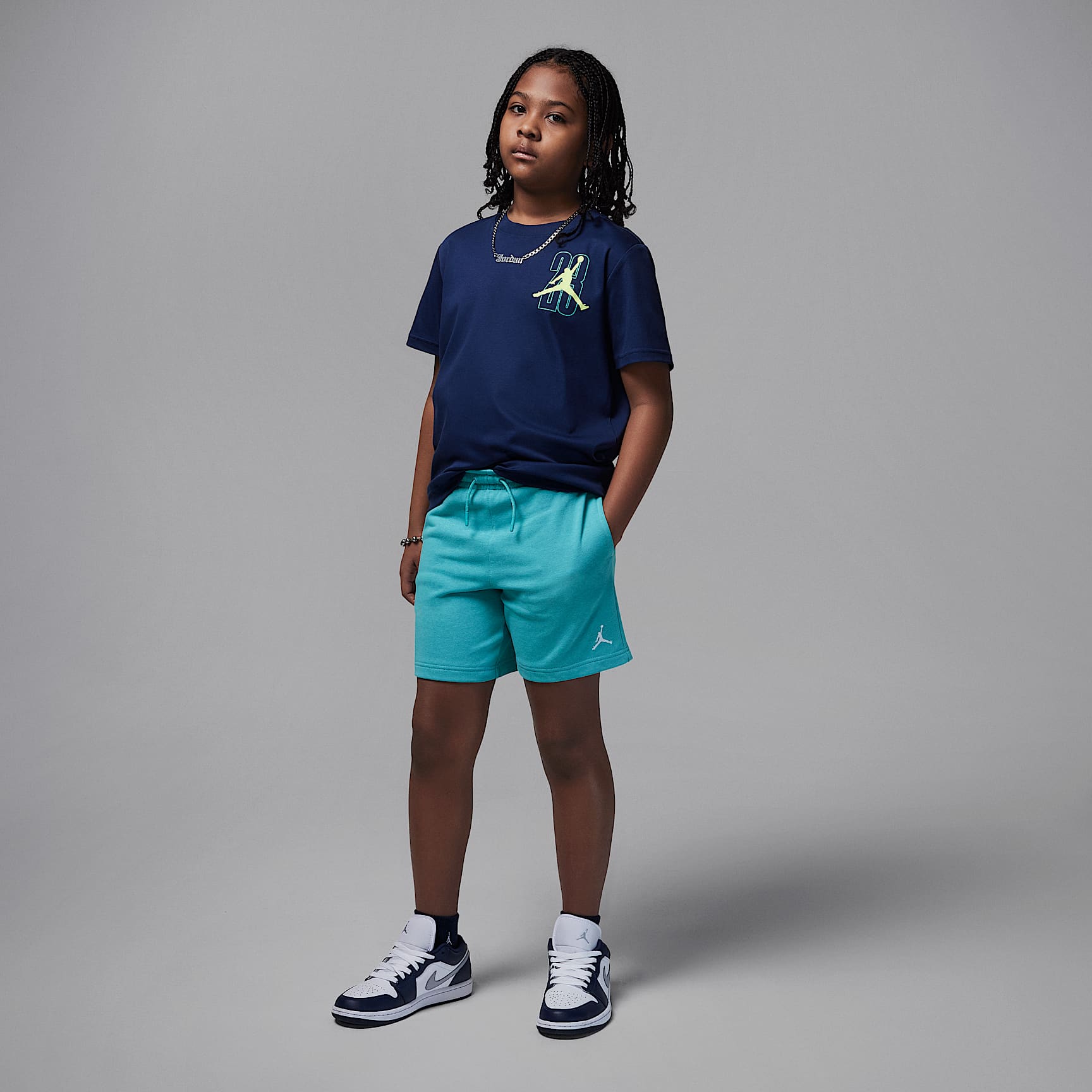 Jordan MJ Brooklyn French Terry Essentials Big Kids' Shorts