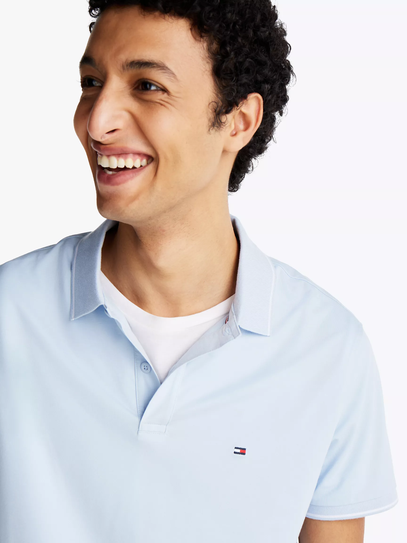 Мужское поло Tommy Hilfiger, Стандартное поло из трикотажной ткани Performance