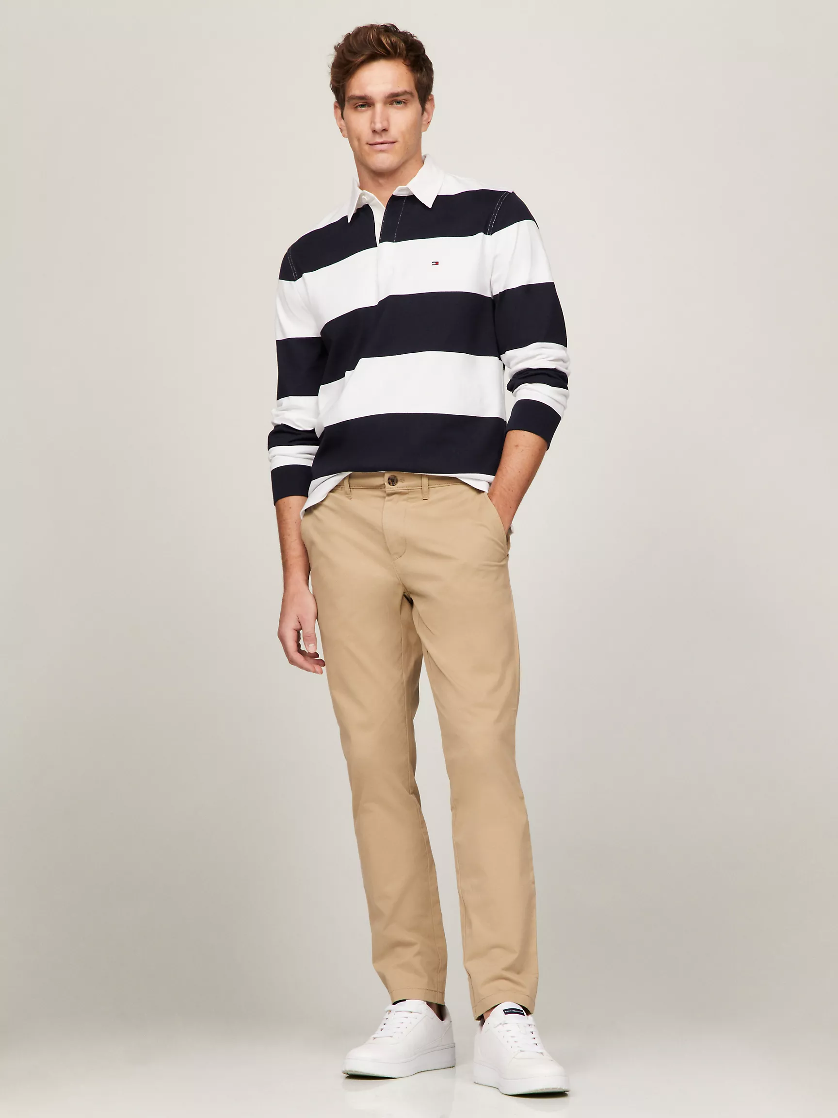 Мужское поло Tommy Hilfiger, Регбийное поло с длинными рукавами