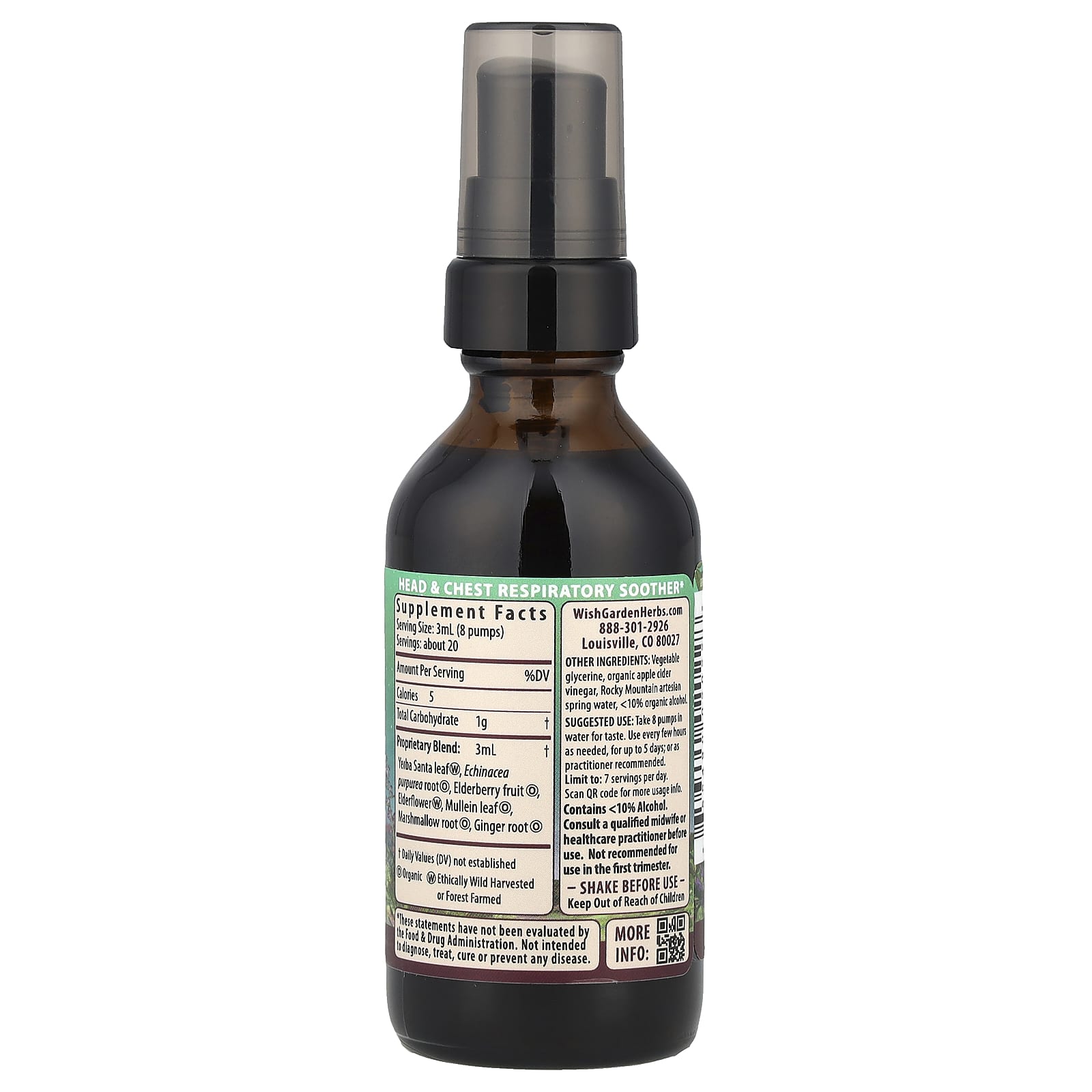 WishGarden Herbs, Congestion ™ Rescue, для беременных, 59 мл (2 жидк. Унции)