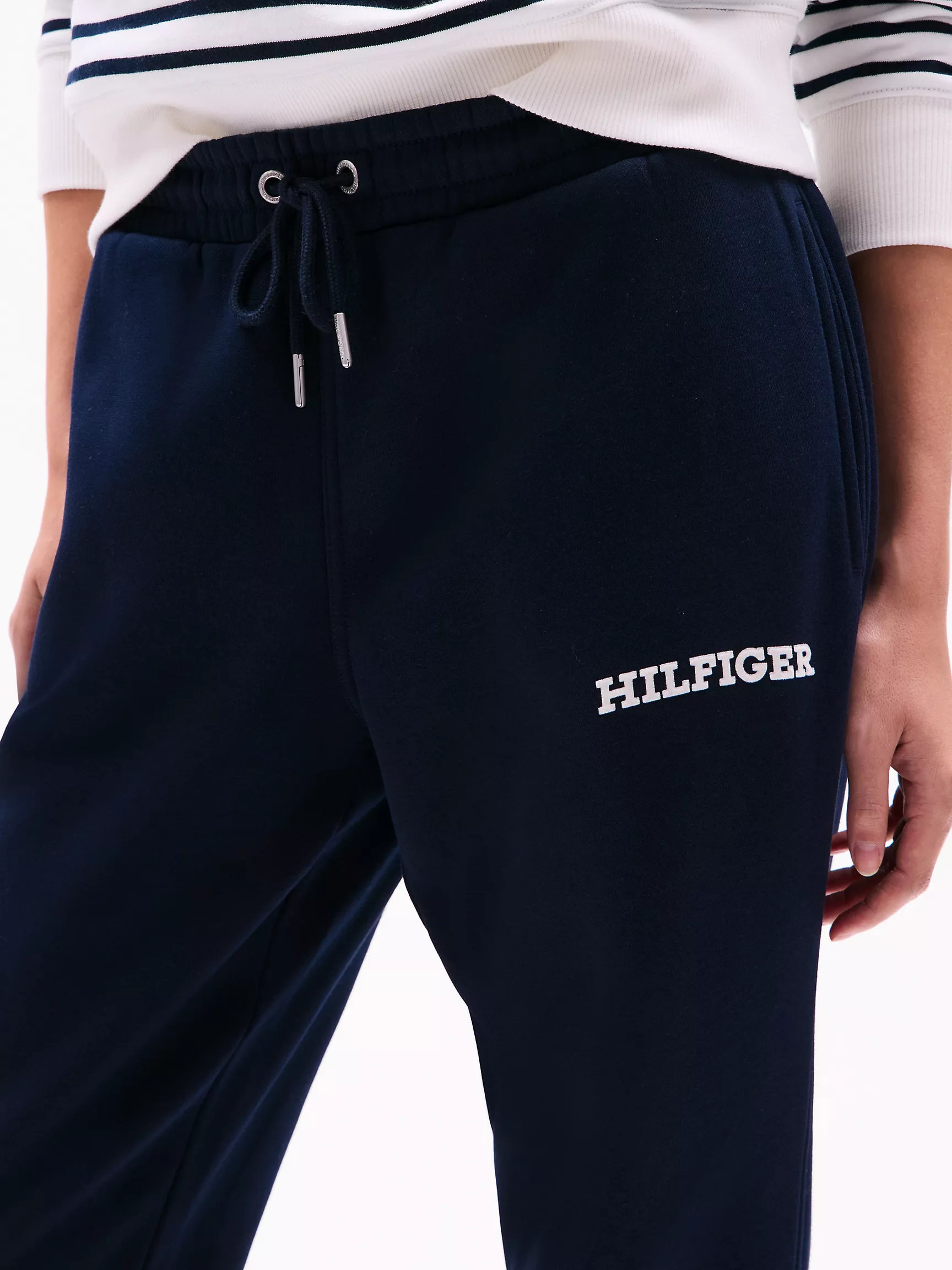 Женские брюки Tommy Hilfiger, Спортивные штаны с бархатным логотипом Monotype