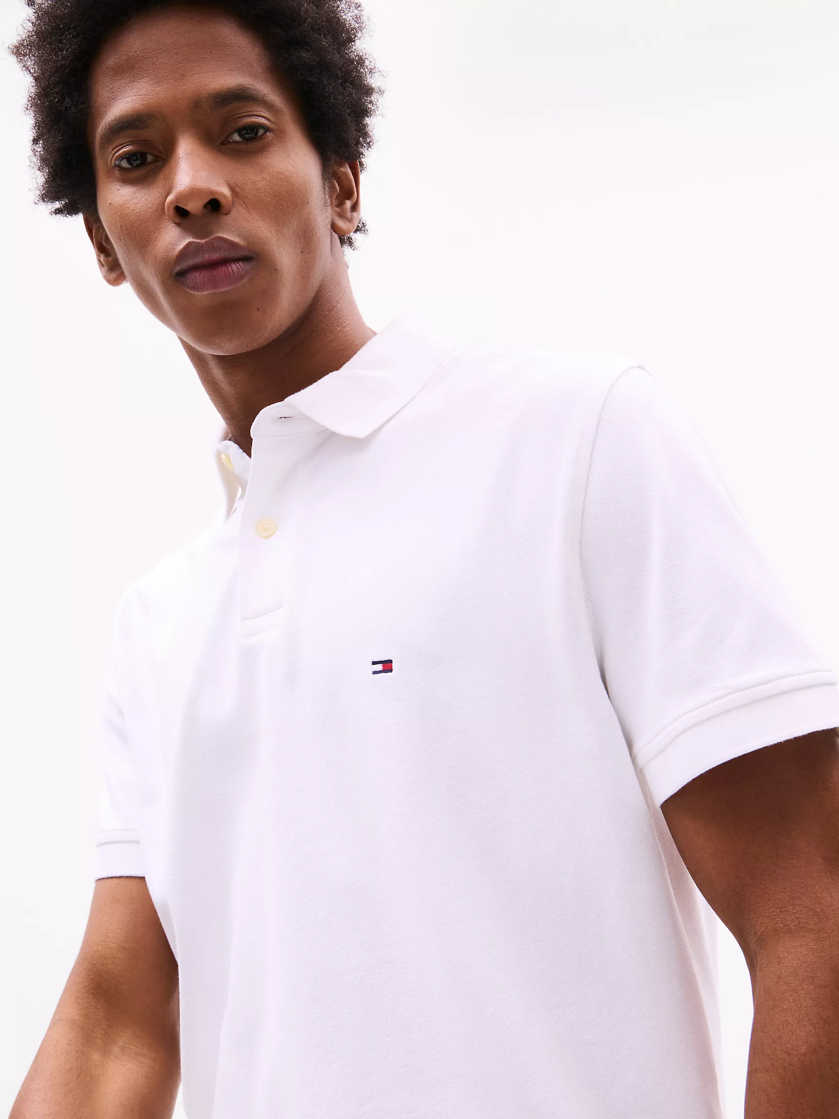 Мужское поло Tommy Hilfiger, Эластичное поло стандартного кроя Tommy