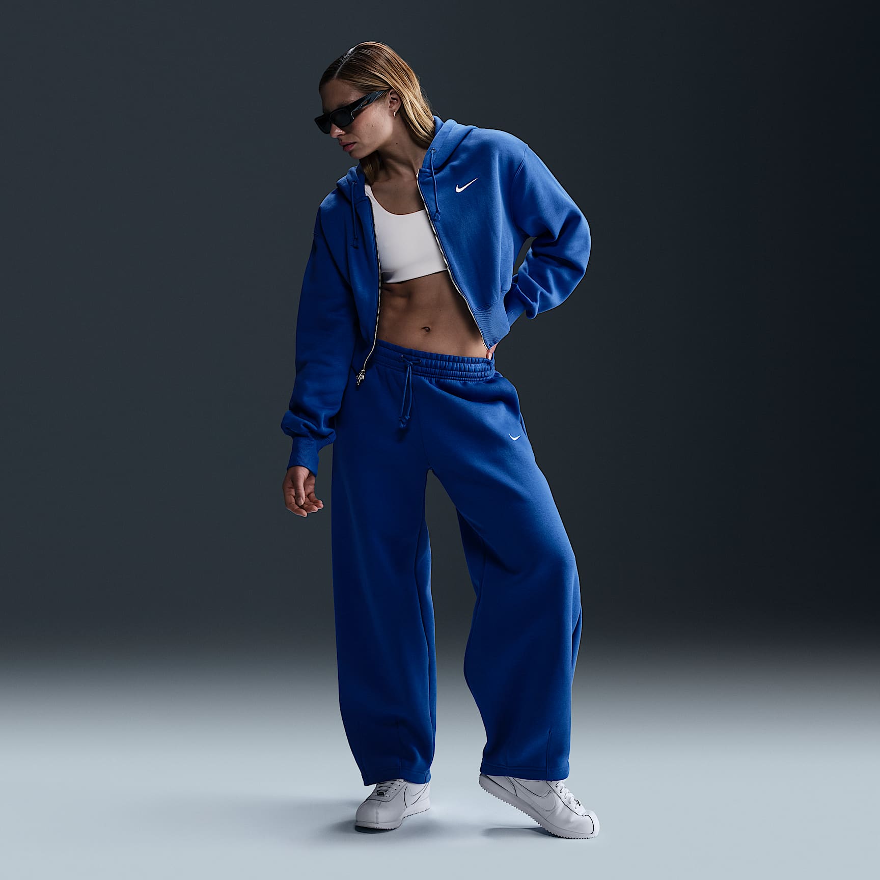 Nike Sportswear Phoenix Fleece Women's Loose Cropped Full-Zip Hoodie