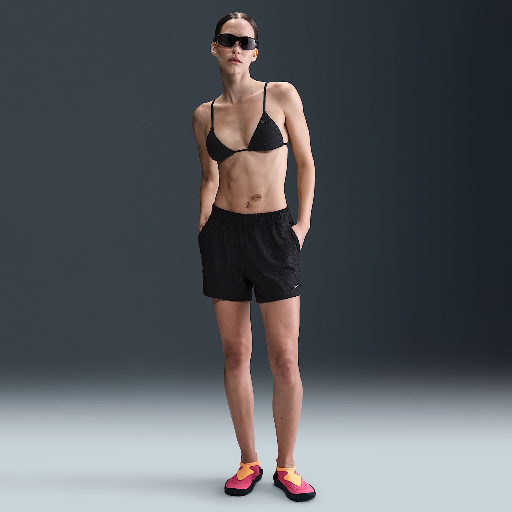 Nike Swim Swoosh Link Women's Terry Cover-Up Shorts