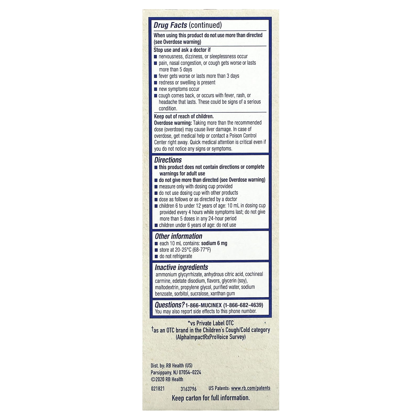 Mucinex, Children's, FreeFrom мультисимптомная простуда, грипп и боль в горле, дневная добавка с бузиной и вишней, для детей от 6 лет, 118 мл (4 жидк. унции)