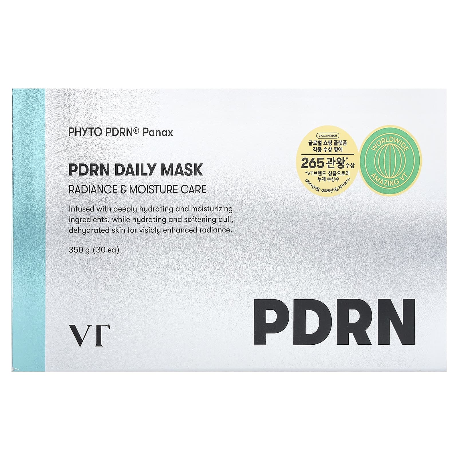 VT Cosmetics, BDRN, ежедневная маска для лица, 30 шт., 350 г