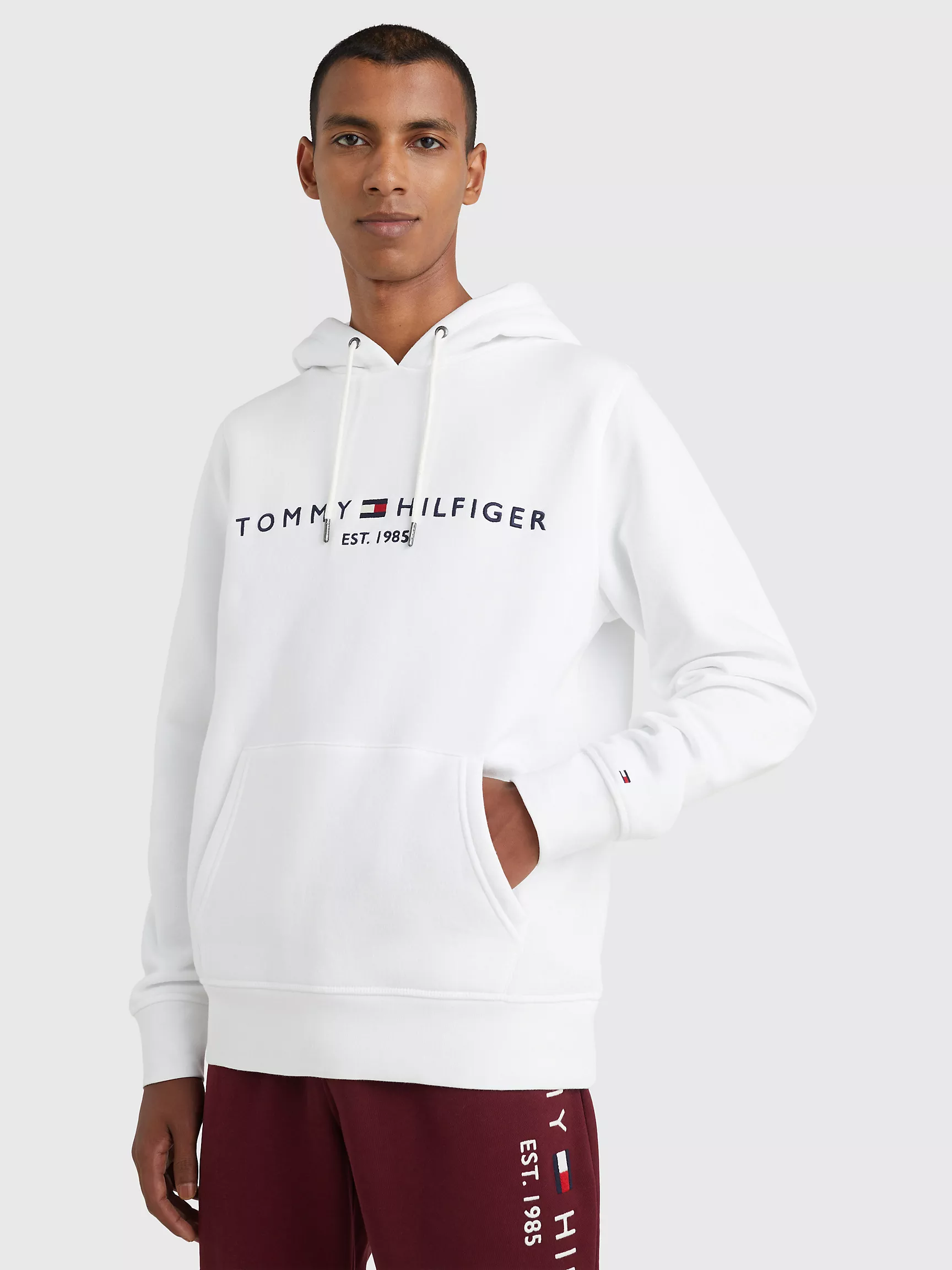Мужское худи Tommy Hilfiger, Худи с вышитым логотипом Tommy