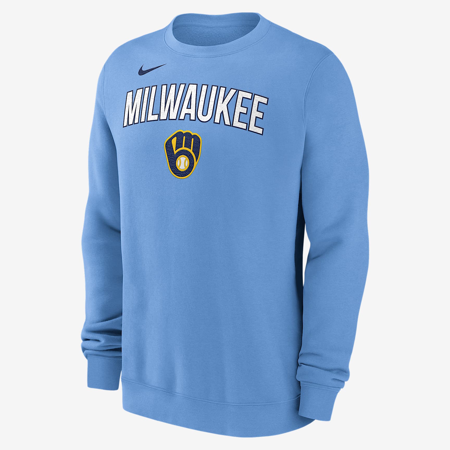 Milwaukee Brewers Men's Nike MLB Pullover Crew