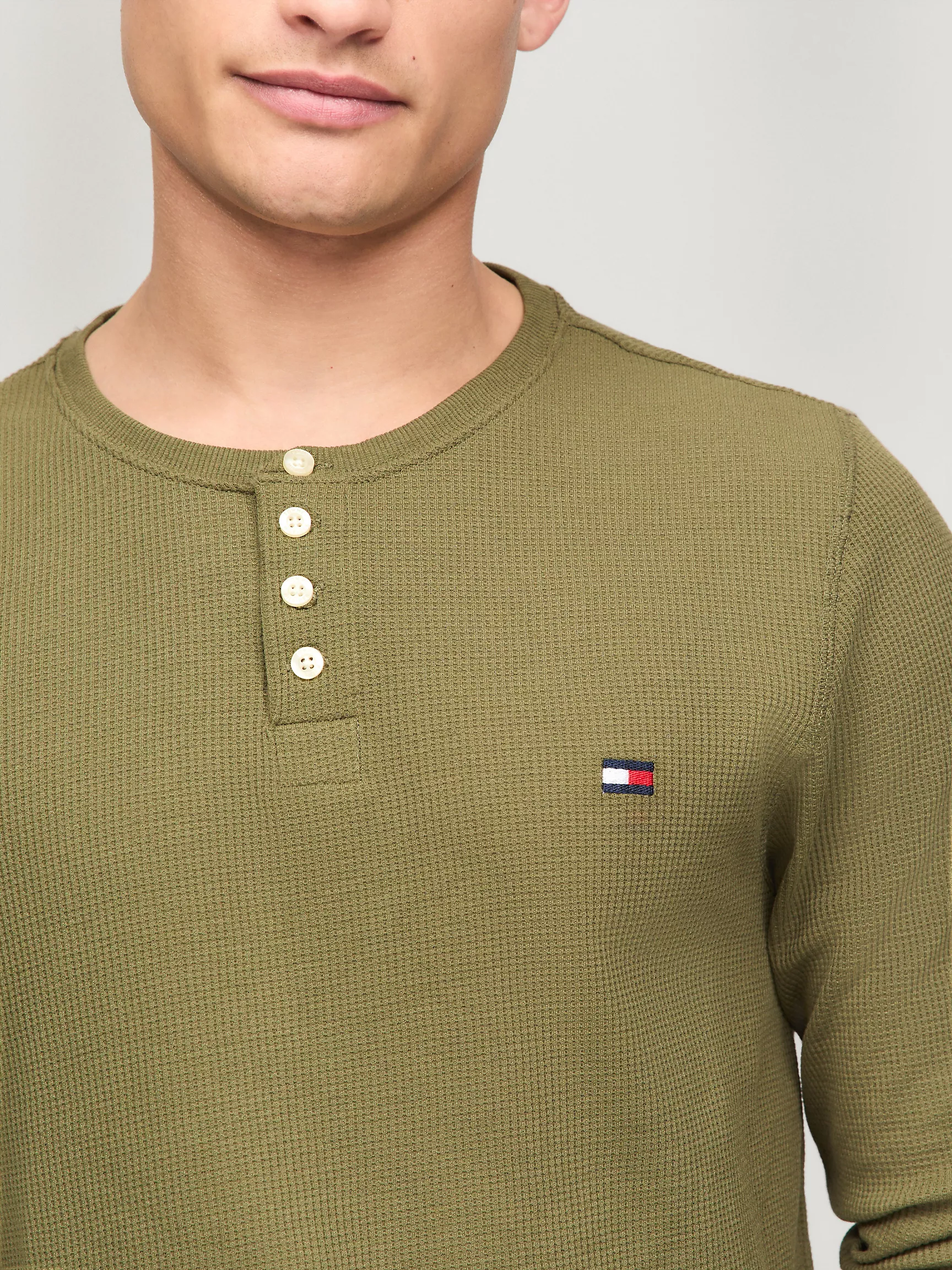 Мужской топ Tommy Hilfiger, Термокофта Henley для сна