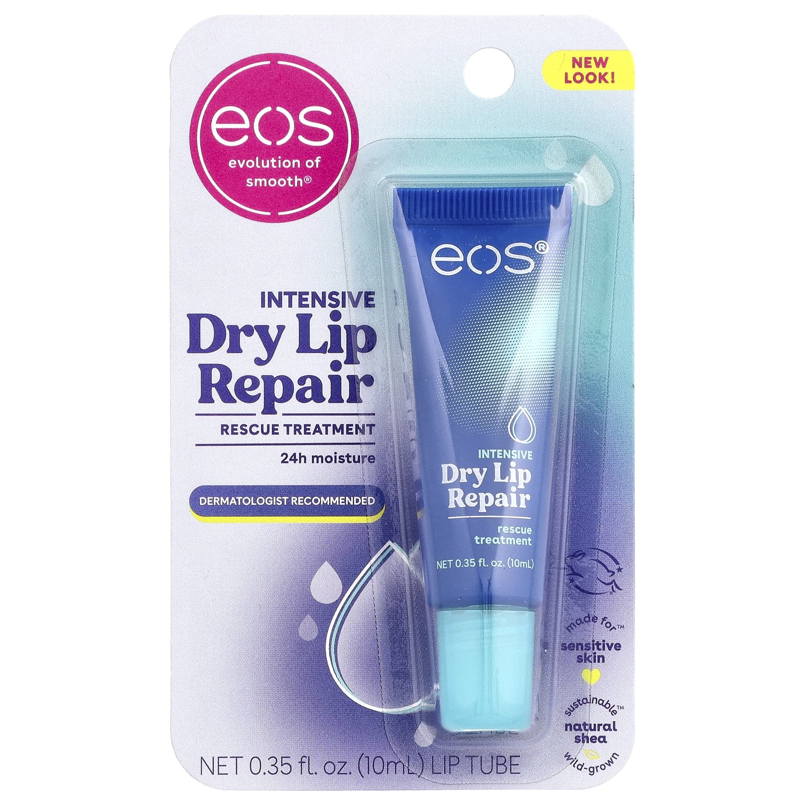 EOS, интенсивное средство для восстановления сухих губ, восстанавливающее средство, 10 мл (0,35 жидк. унции)