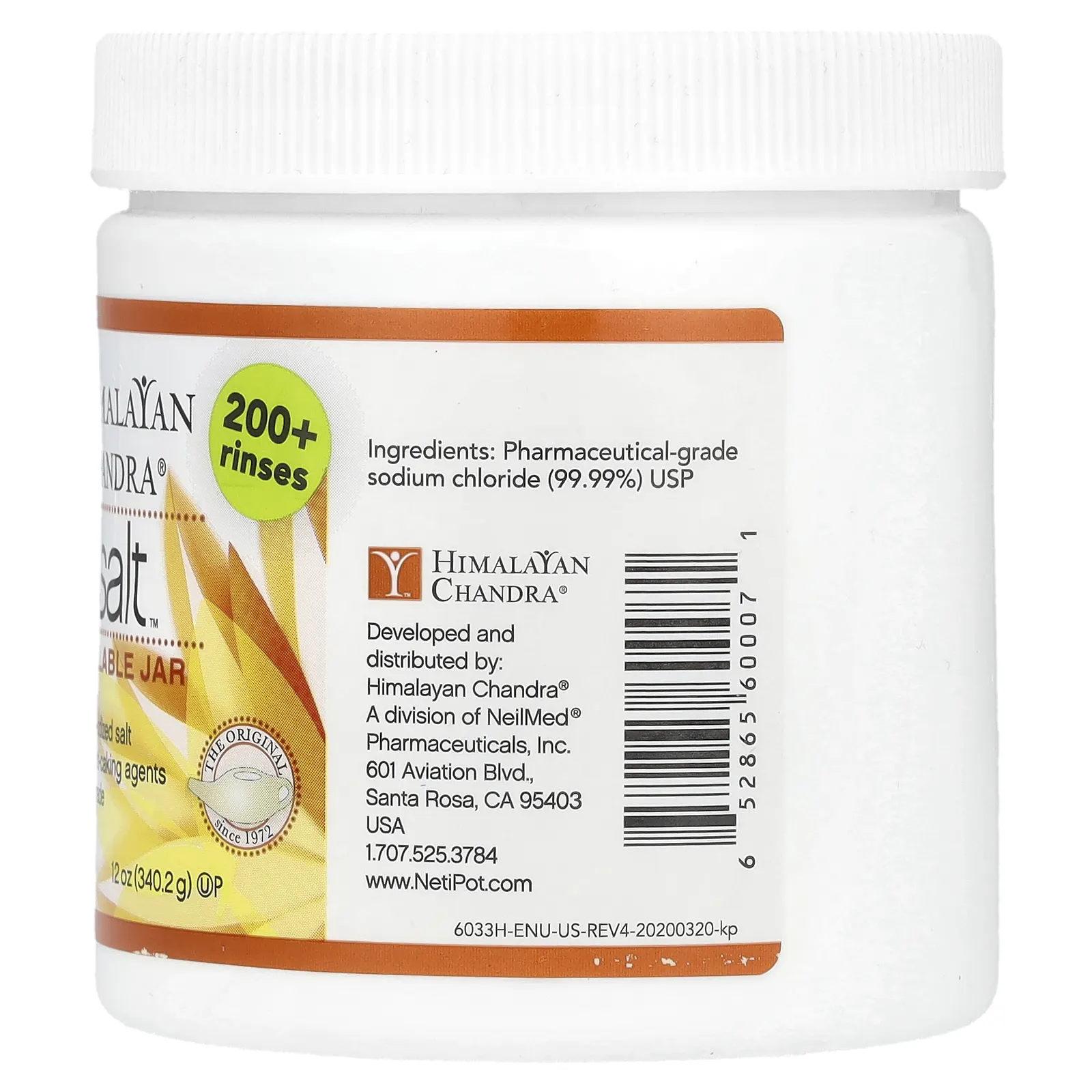 Himalayan Chandra, Neti Salt, соль, экобанка многоразового использования, 340,2 г (12 унций)