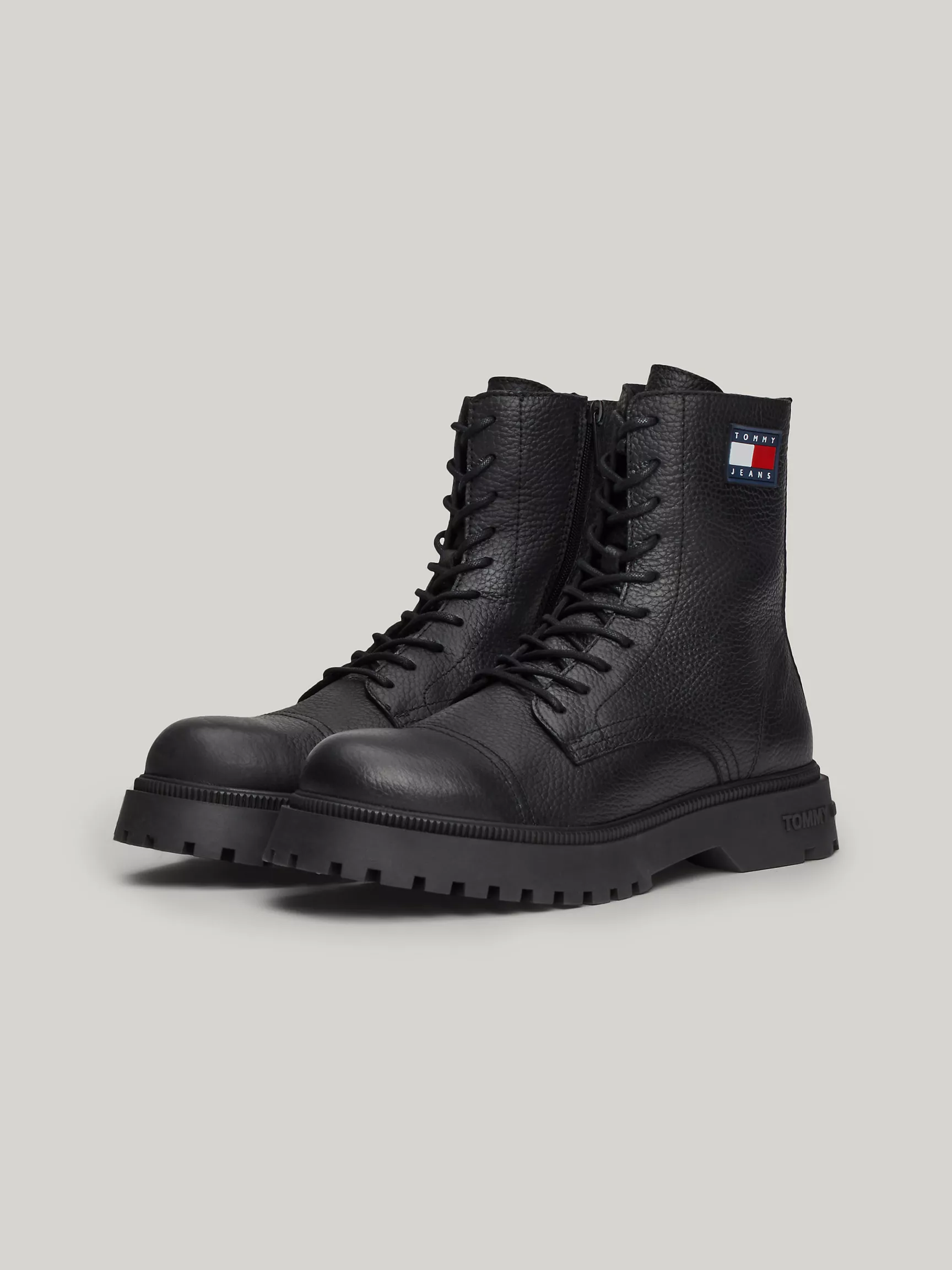 Мужские ботинки Tommy Hilfiger, Кожаные ботинки TJ на шнуровке