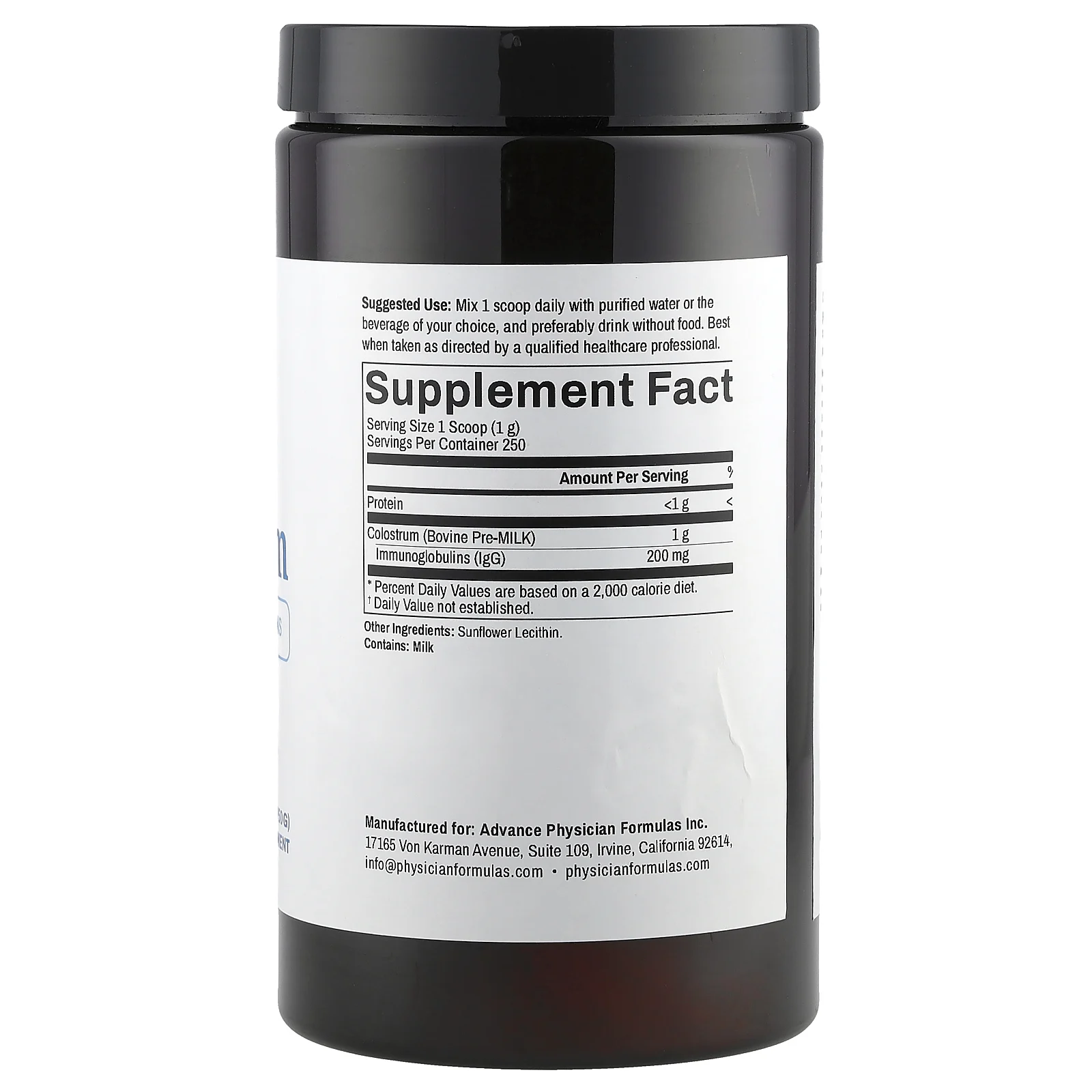 Advance Physician Formulas, Молозиво, 250 г (8,8 унции)