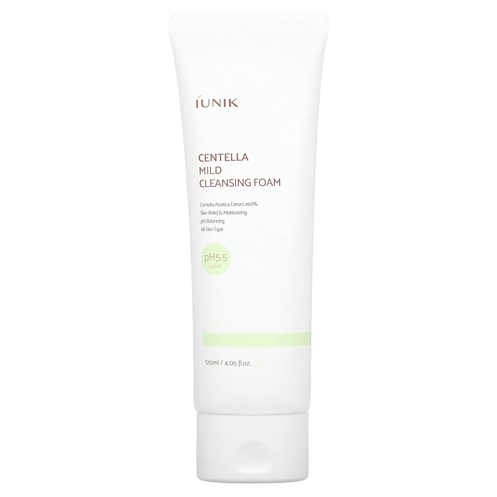 iUNIK, Мягкая очищающая пенка с центеллой, 120 мл (4,05 жидк. Унции)