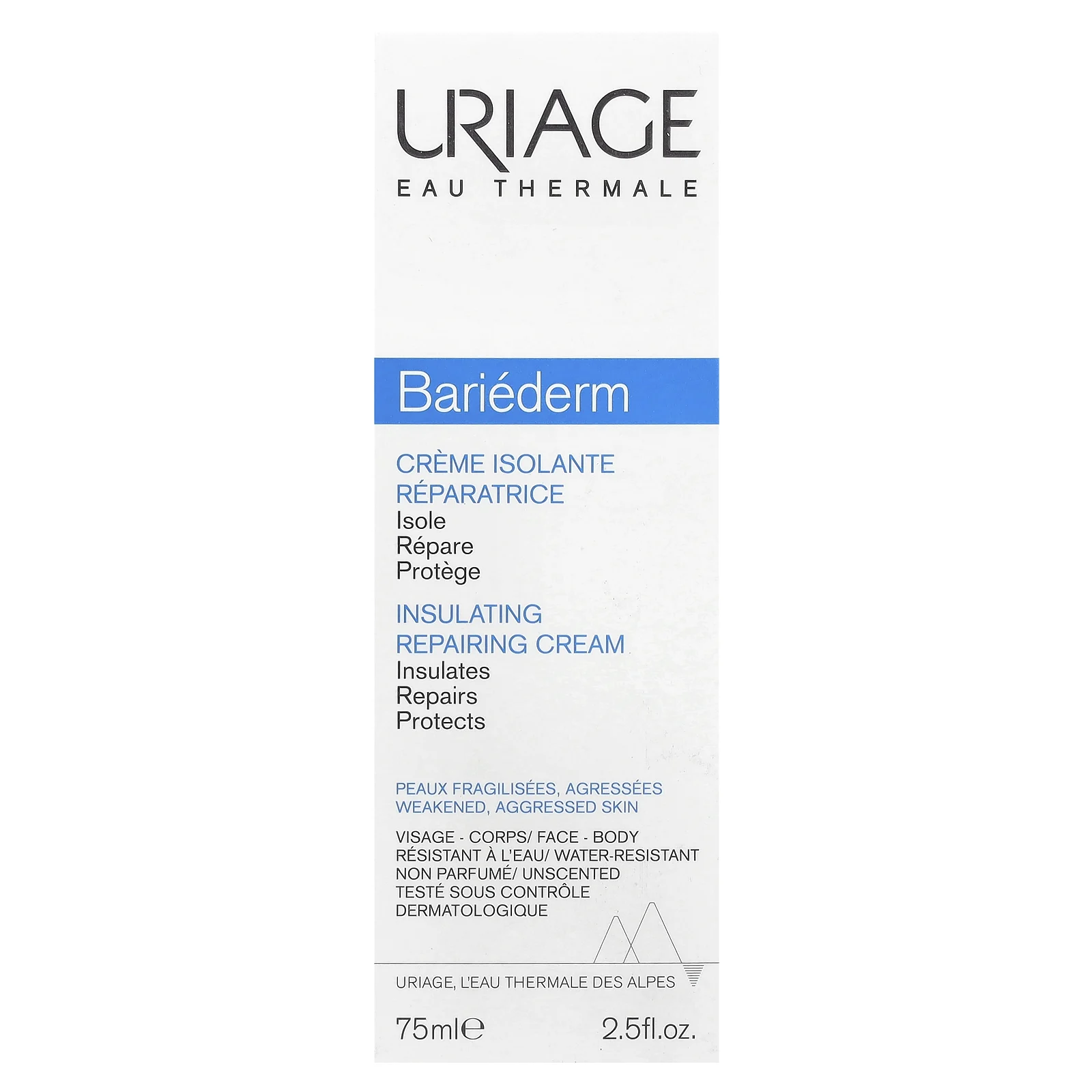 Uriage, Bariederm, изолирующий восстанавливающий крем, без отдушек, 75 мл (2,5 жидк. Унции)