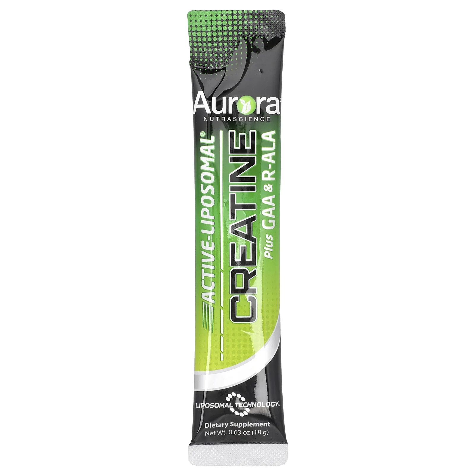 Aurora Nutrascience, Active-Liposomal® Creatine Plus GAA и R-ALA, 10 пакетиков по 18 г (0,63 унции)