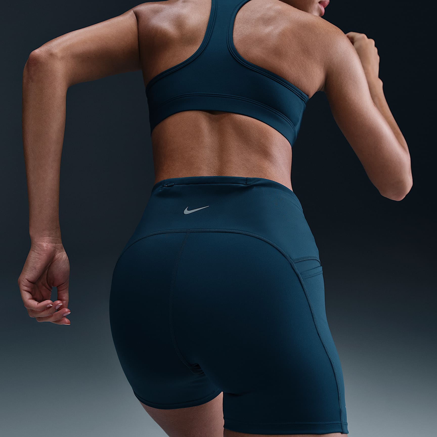 Nike Swift Women's High-Waisted 4" Tight Running Shorts with Pockets