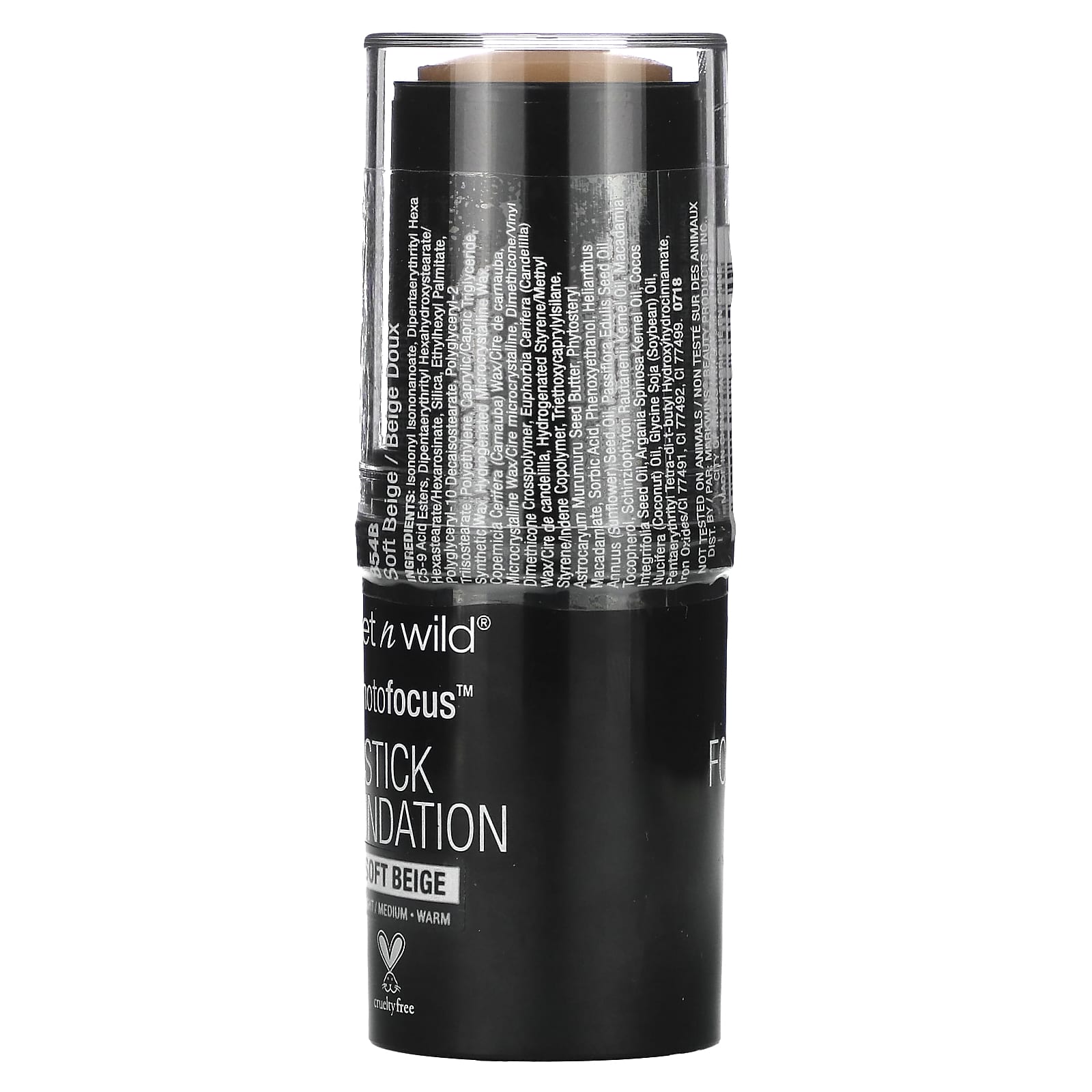 wet n wild, PhotoFocus, тональный крем-стик, 854B светлый бежевый, 1 стик