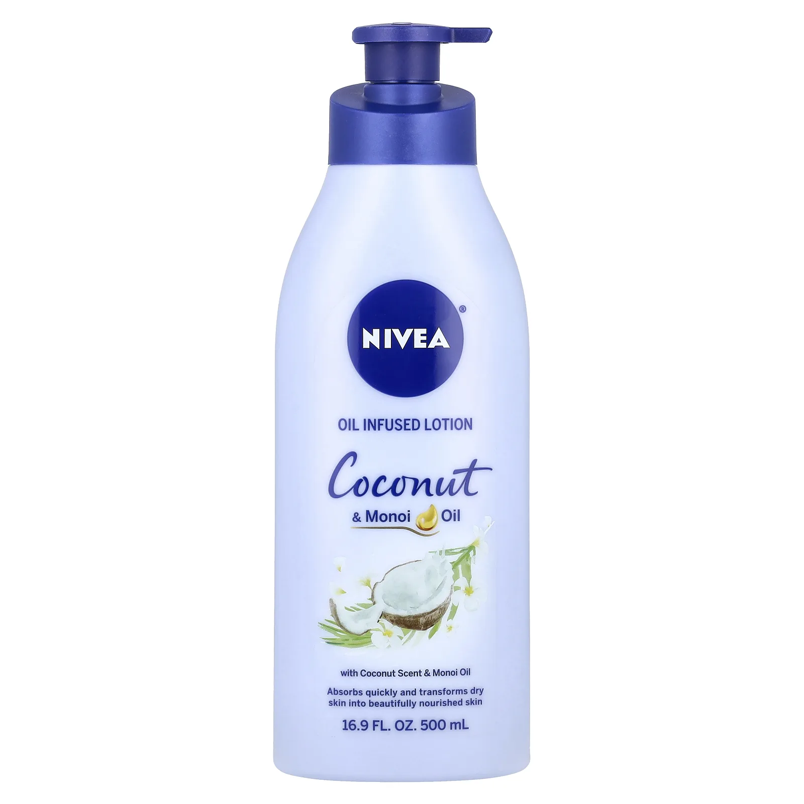 Nivea, Масляный лосьон, кокосовое масло и масло монои, 500 мл (16,9 жидк. Унции)