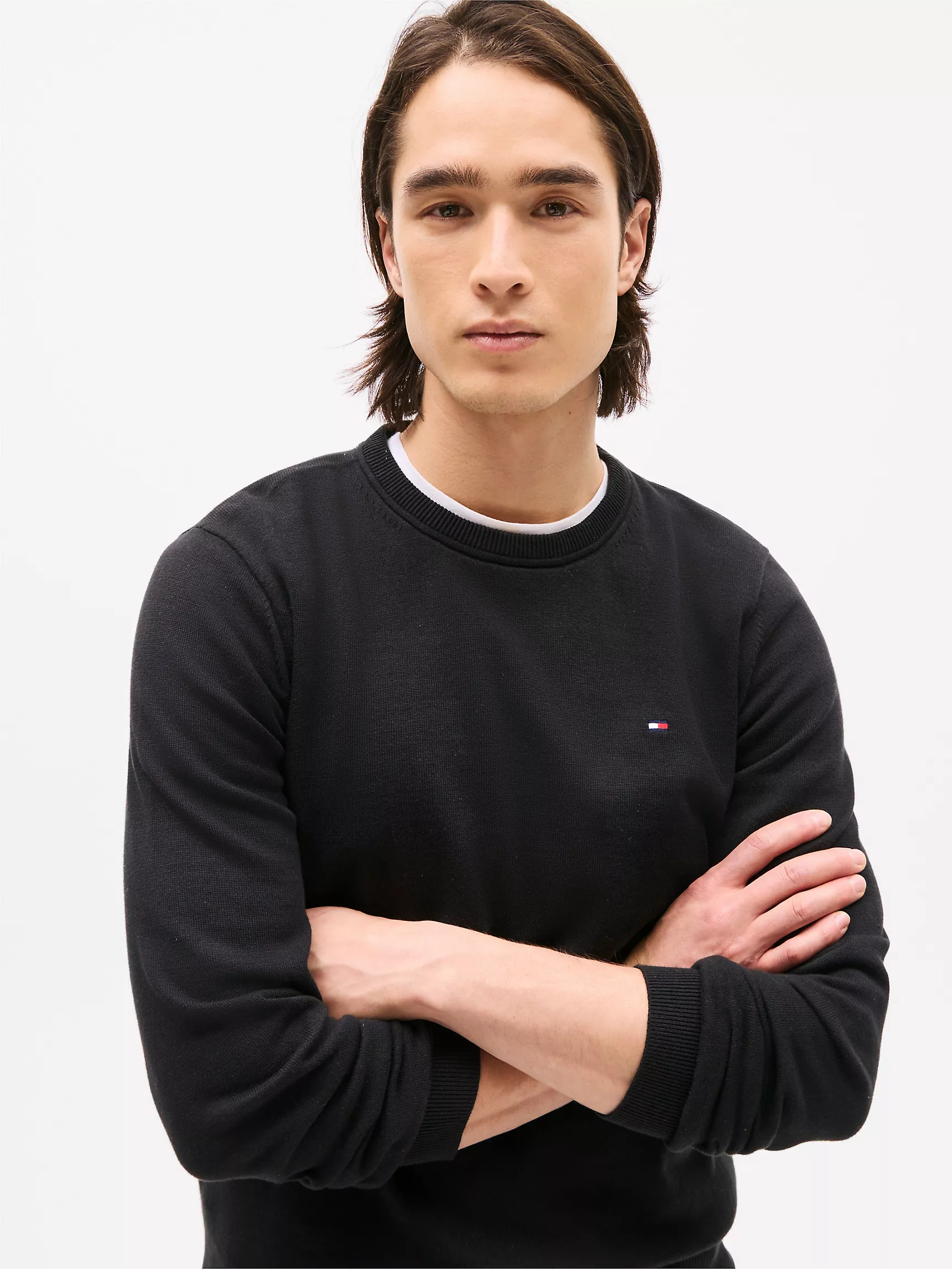 Мужской свитер Tommy Hilfiger, Классический свитер с круглым вырезом