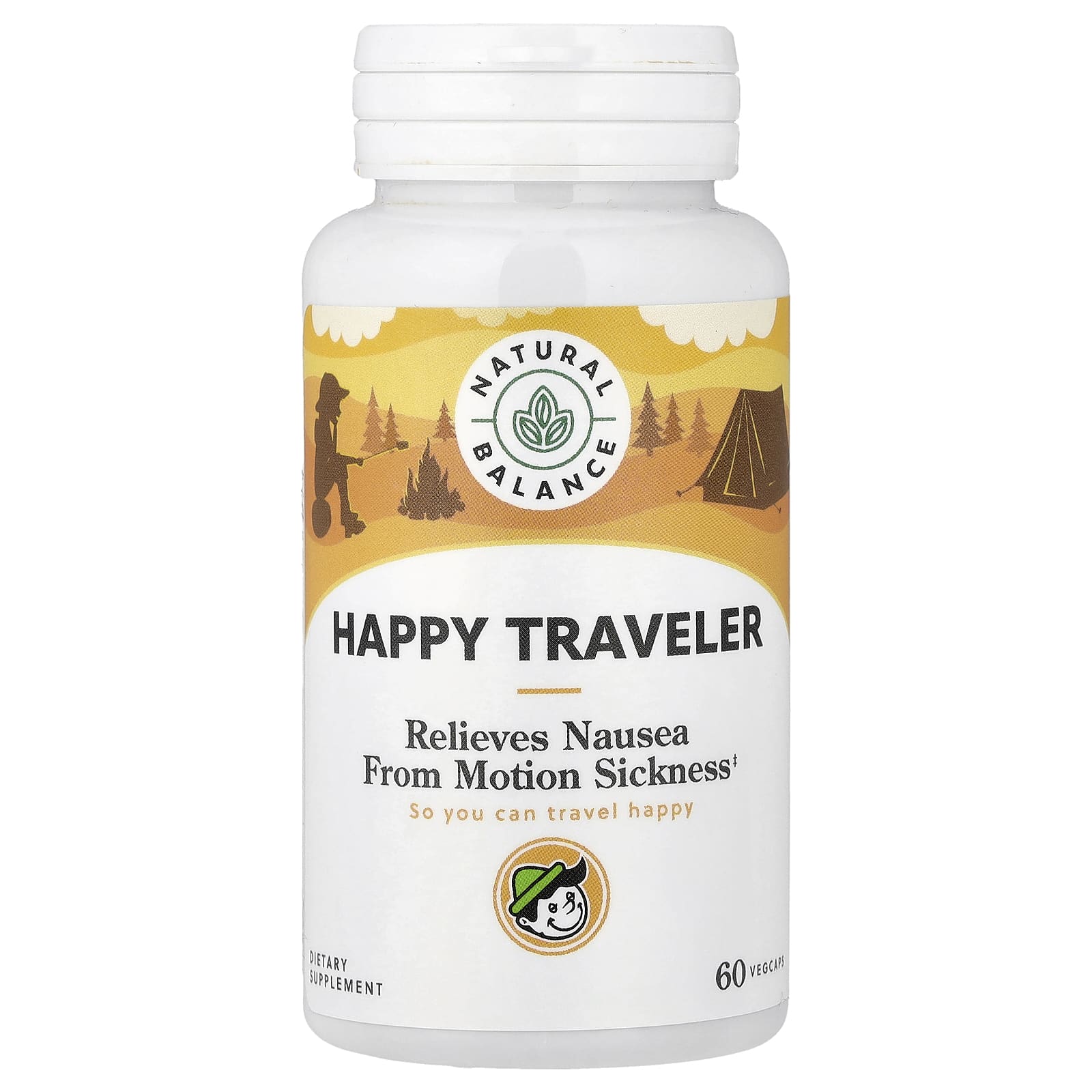 Natural Balance, Happy Traveller, 60 растительных капсул