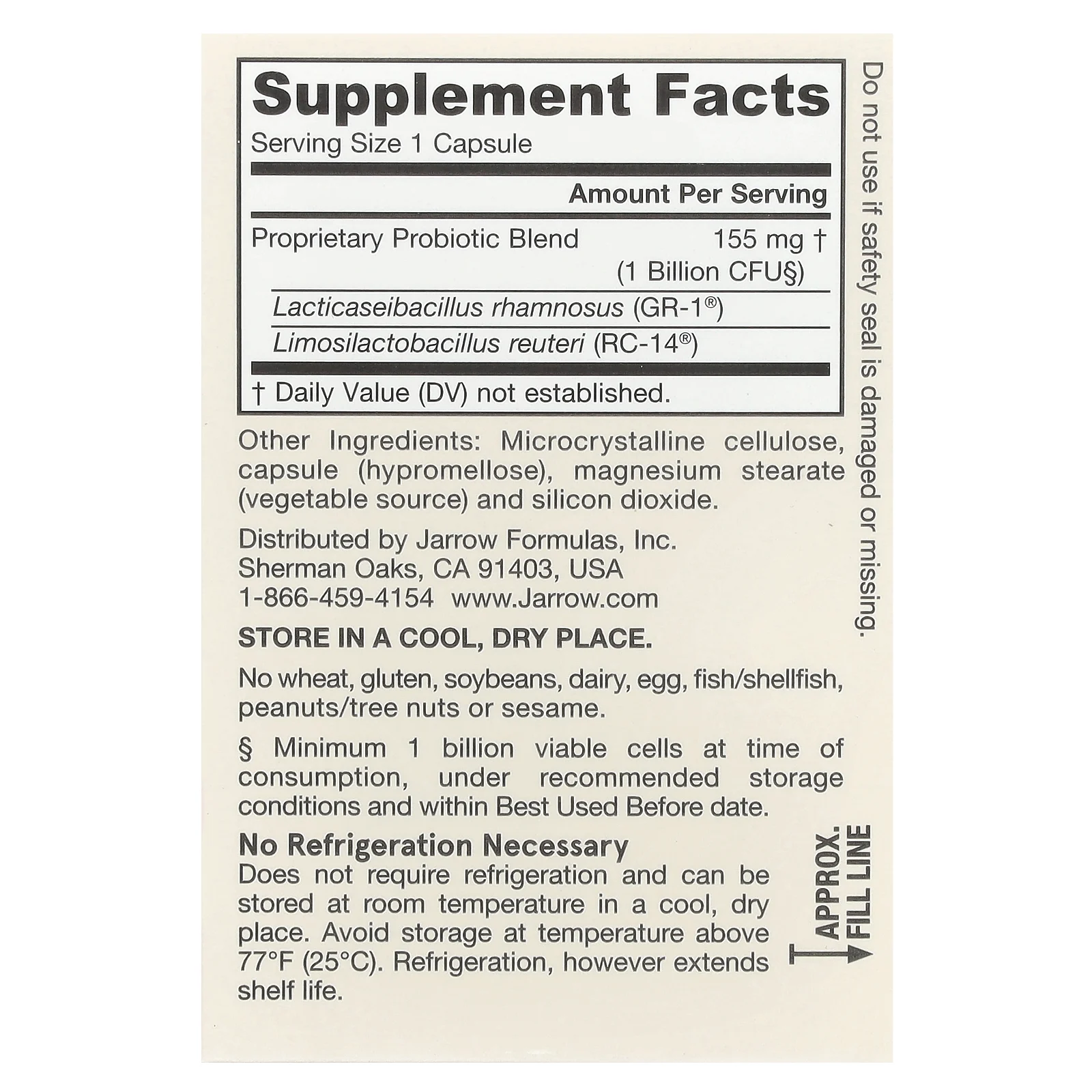 Jarrow Formulas, Fem Dophilus, пробиотики, 1 млрд КОЕ, 30 растительных капсул