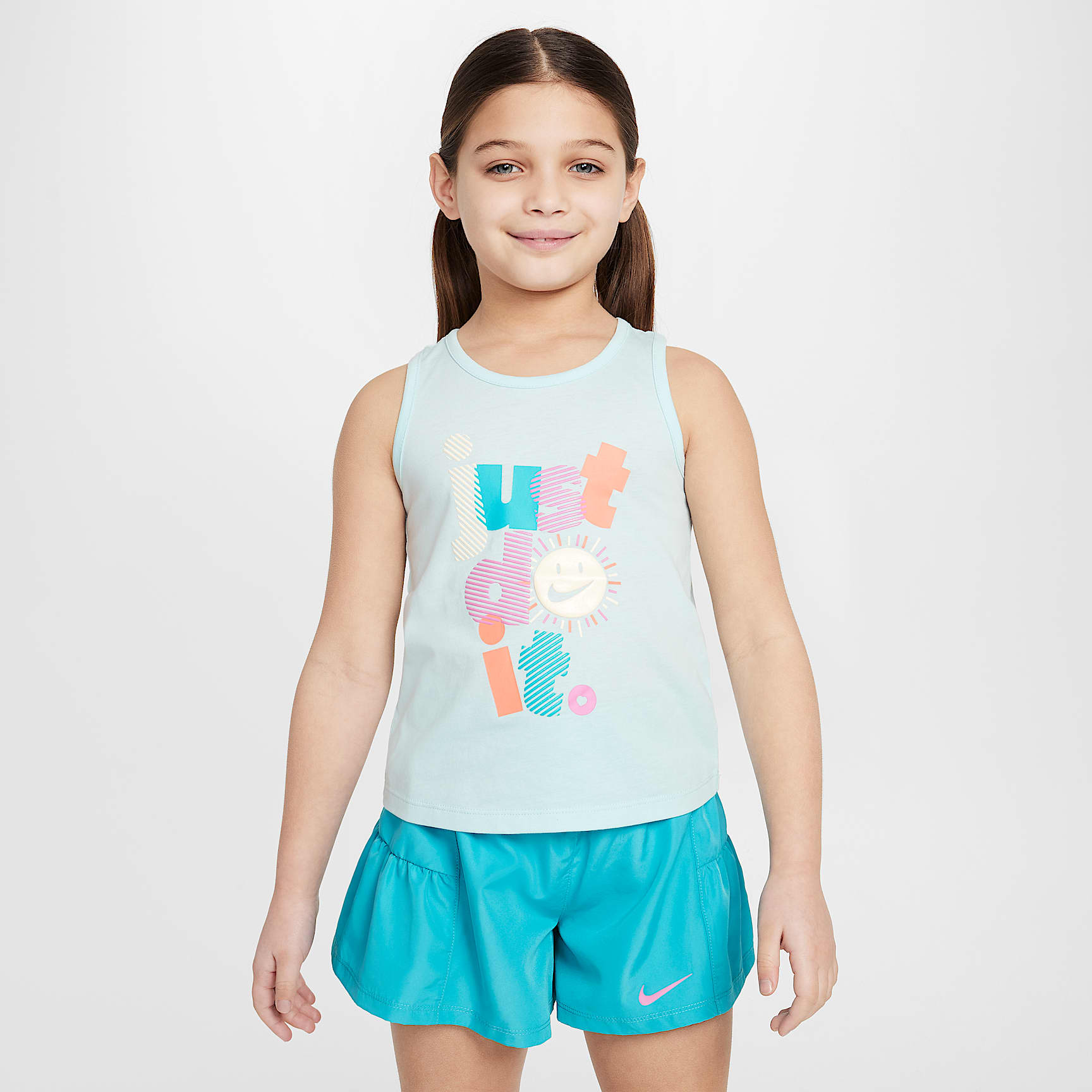 Nike Dri-FIT Sunny Swoosh Little Kids' Tank and Shorts Set