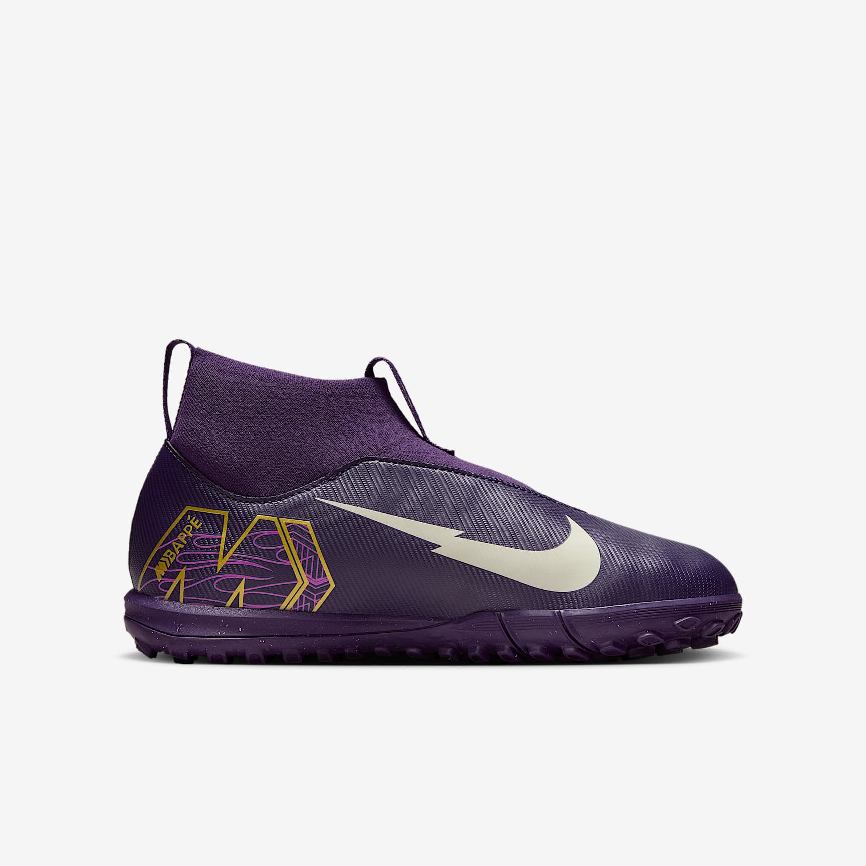 Nike Jr. Mercurial Superfly 10 Academy "Kylian Mbappé" Big Kids' TF High-Top Soccer Shoes