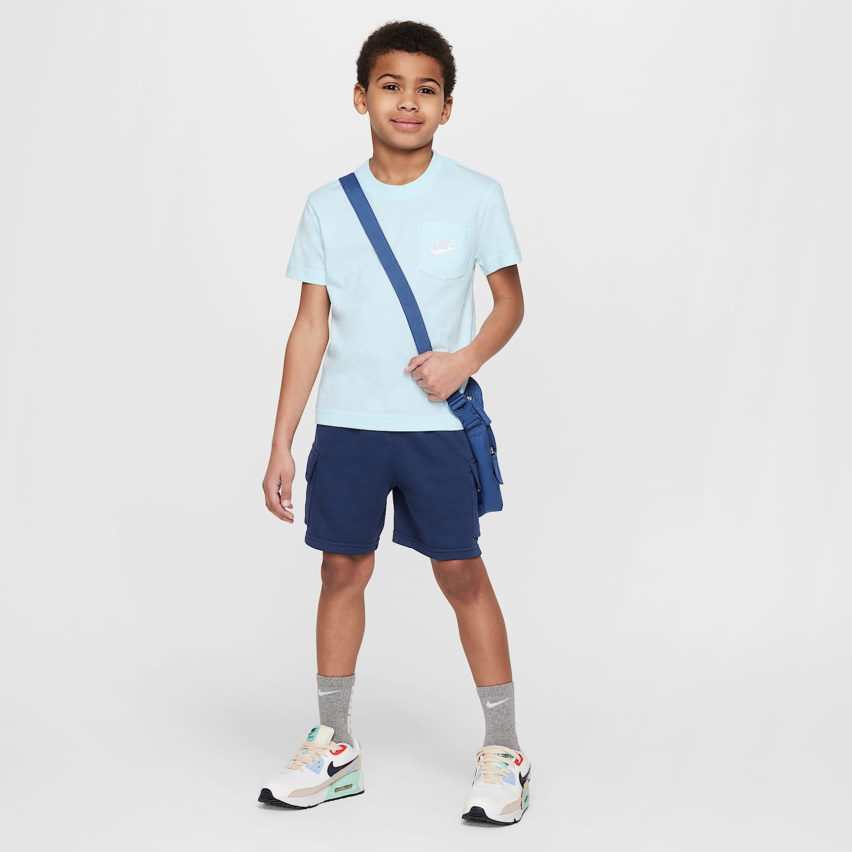 Nike Sportswear Little Kids' Pocket T-Shirt and French Terry Shorts Set
