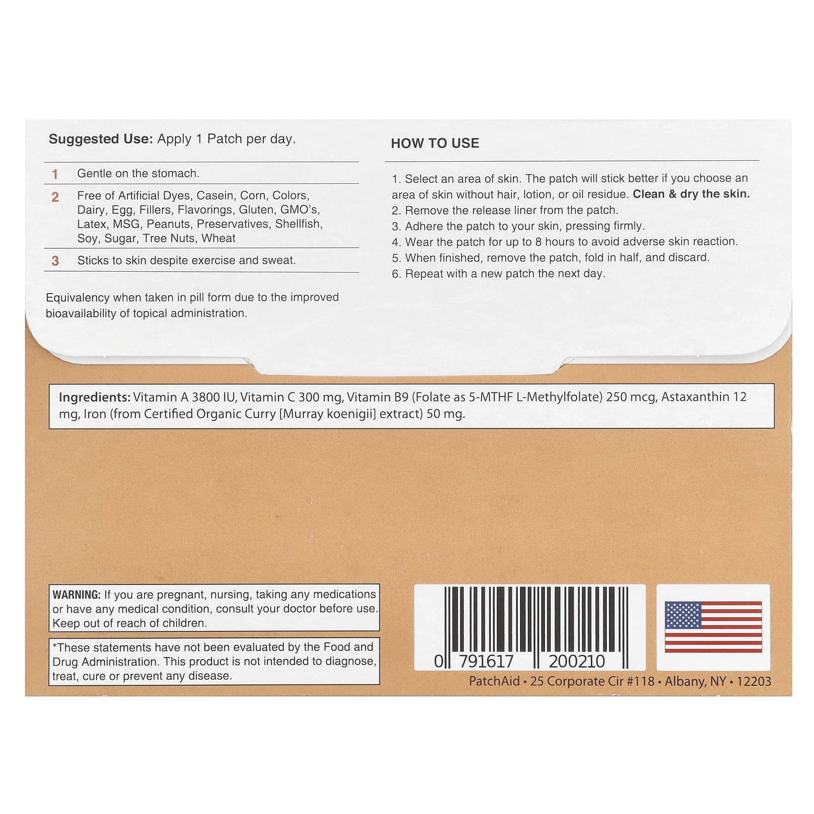 PatchAid, Iron Plus Patch, 30 штук