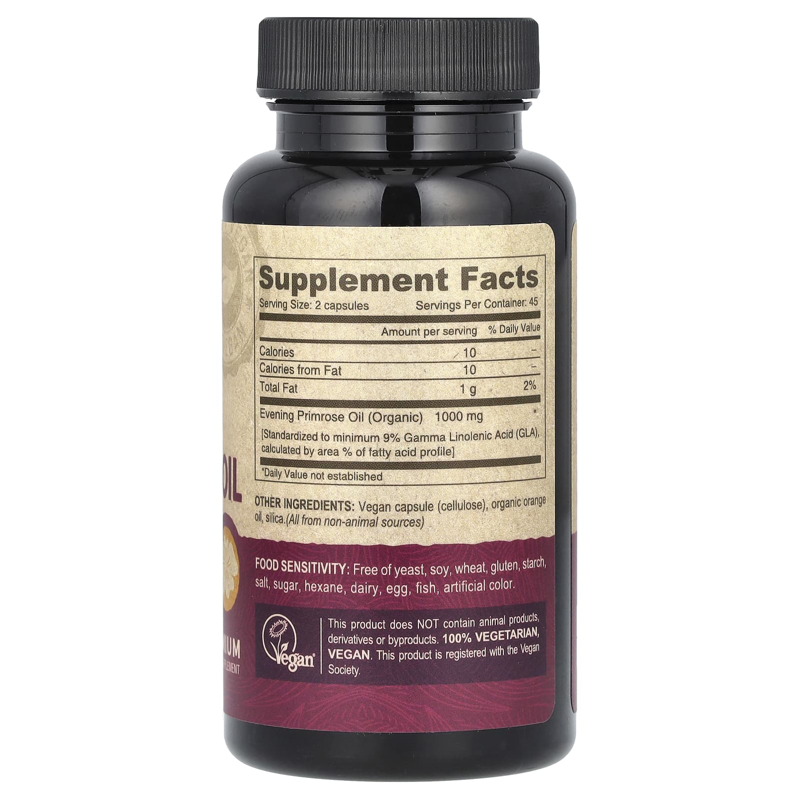 Deva, Веганское масло примулы вечерней, 90 веганских капсул