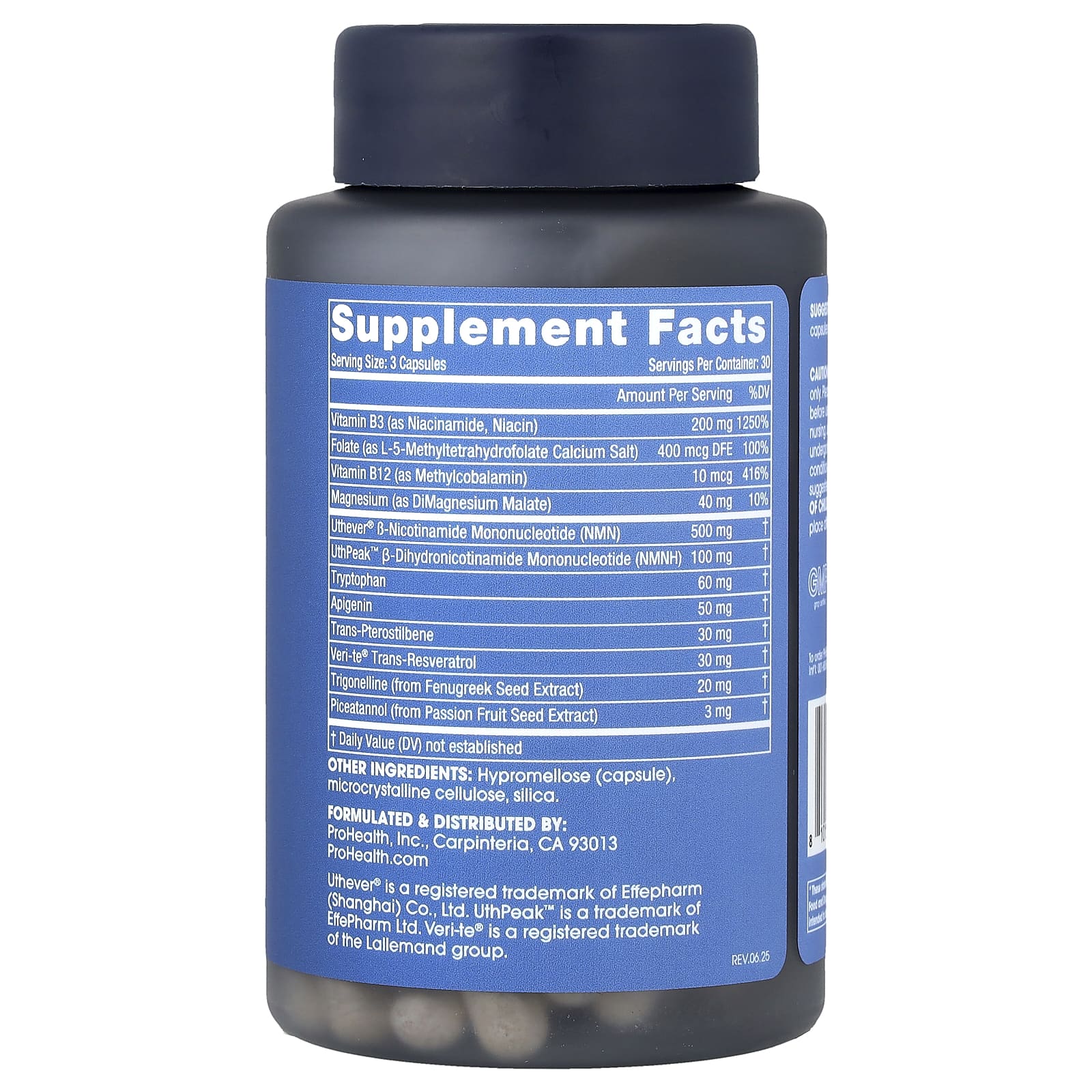 ProHealth Longevity, NAD Triple Boost™ с NMN, 90 капсул