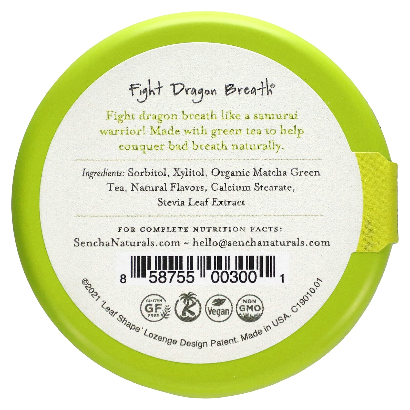 Sencha Naturals, Зеленый чай с мятой, оригинальный, 35 г (1,2 унции)