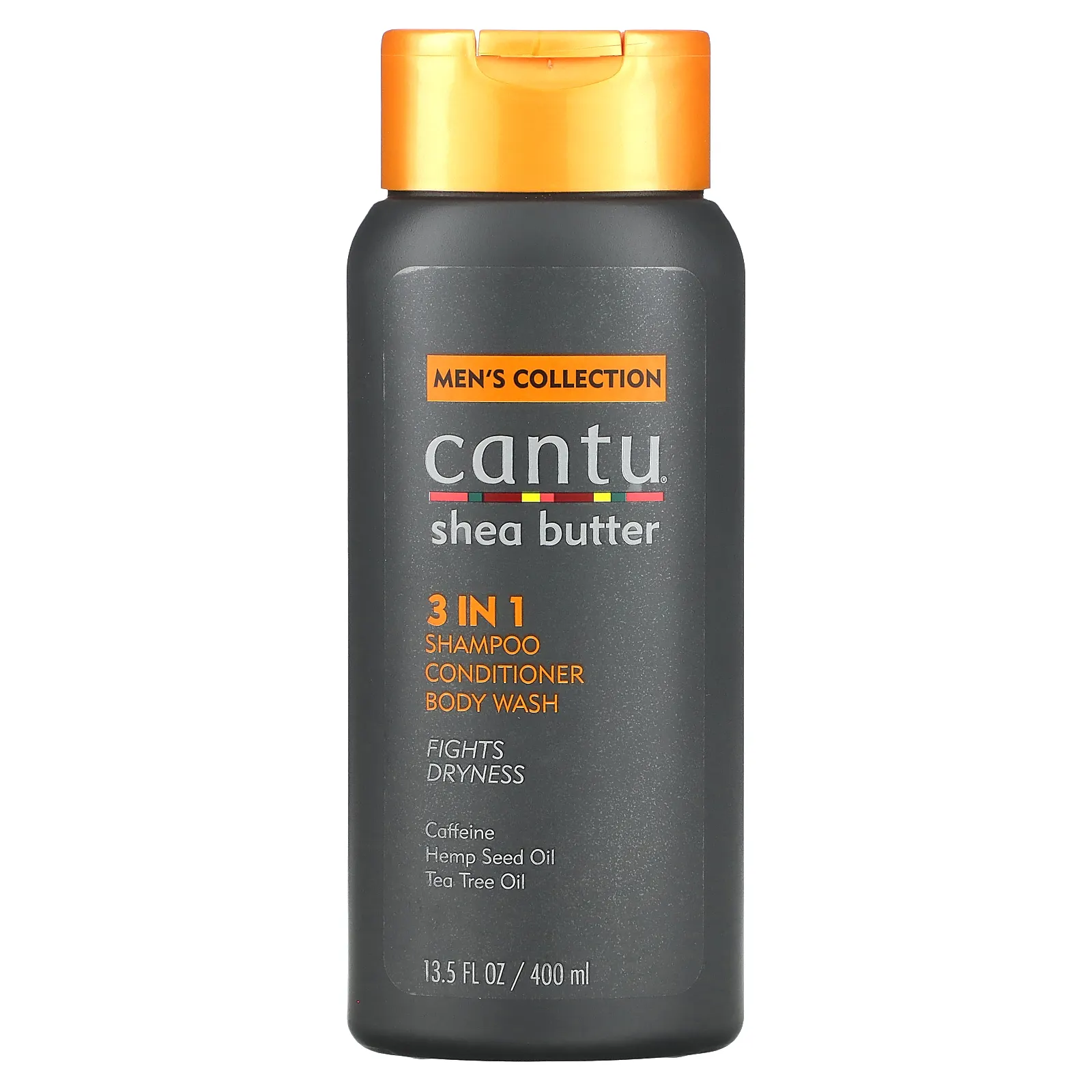 Cantu, Men's Collection, шампунь 3 в 1 с маслом ши, кондиционер, гель для душа, 400 мл (13,5 жидк. Унции)