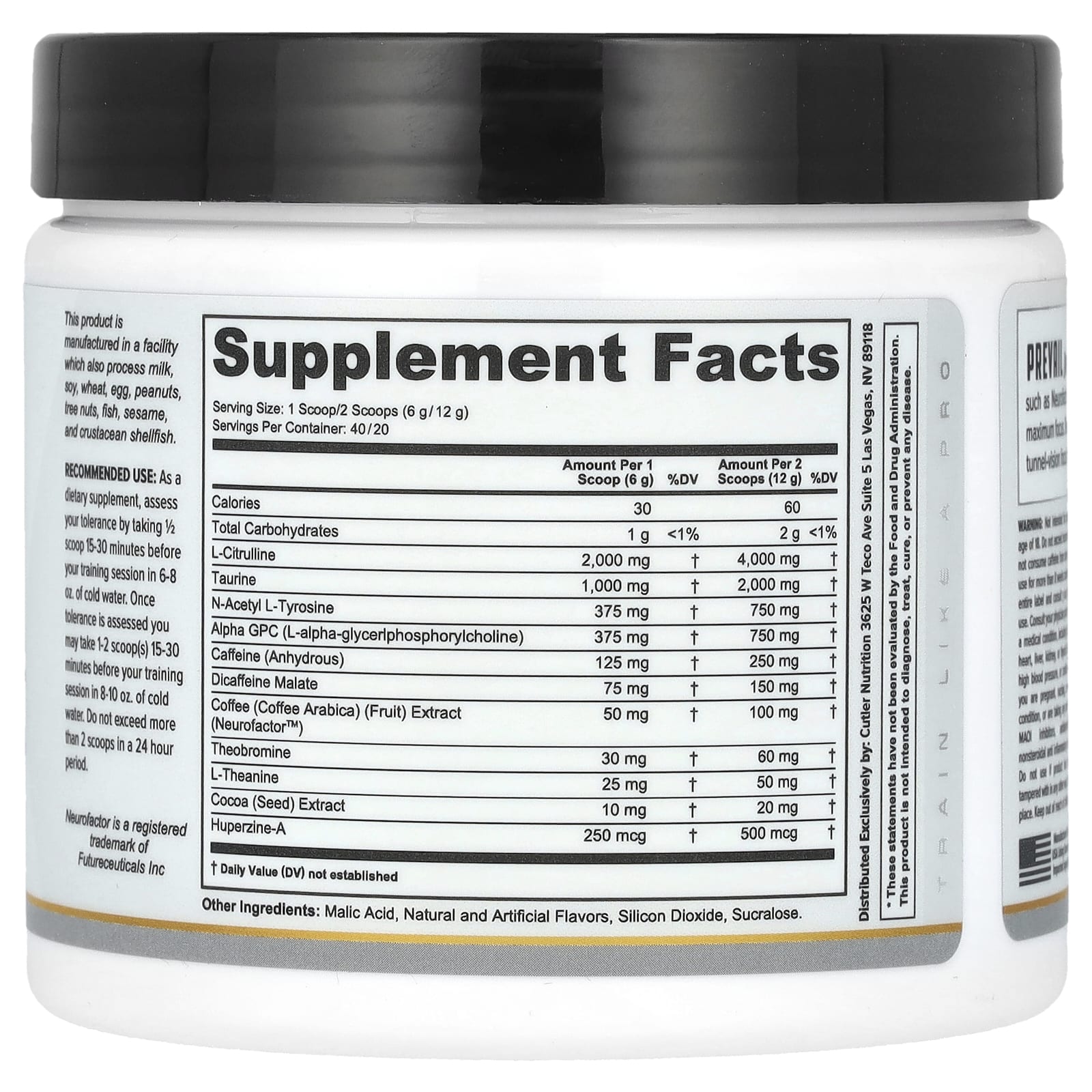 Cutler Nutrition, Prevail, предтренировочный комплекс, со вкусом тропического пунша, 240 г (8,46 унции)