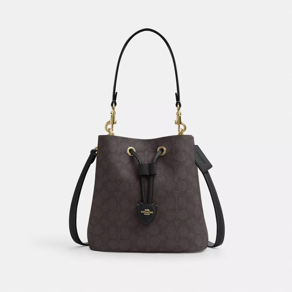 Сумка COACH Rowan Bucket Bag In Signature Canvas