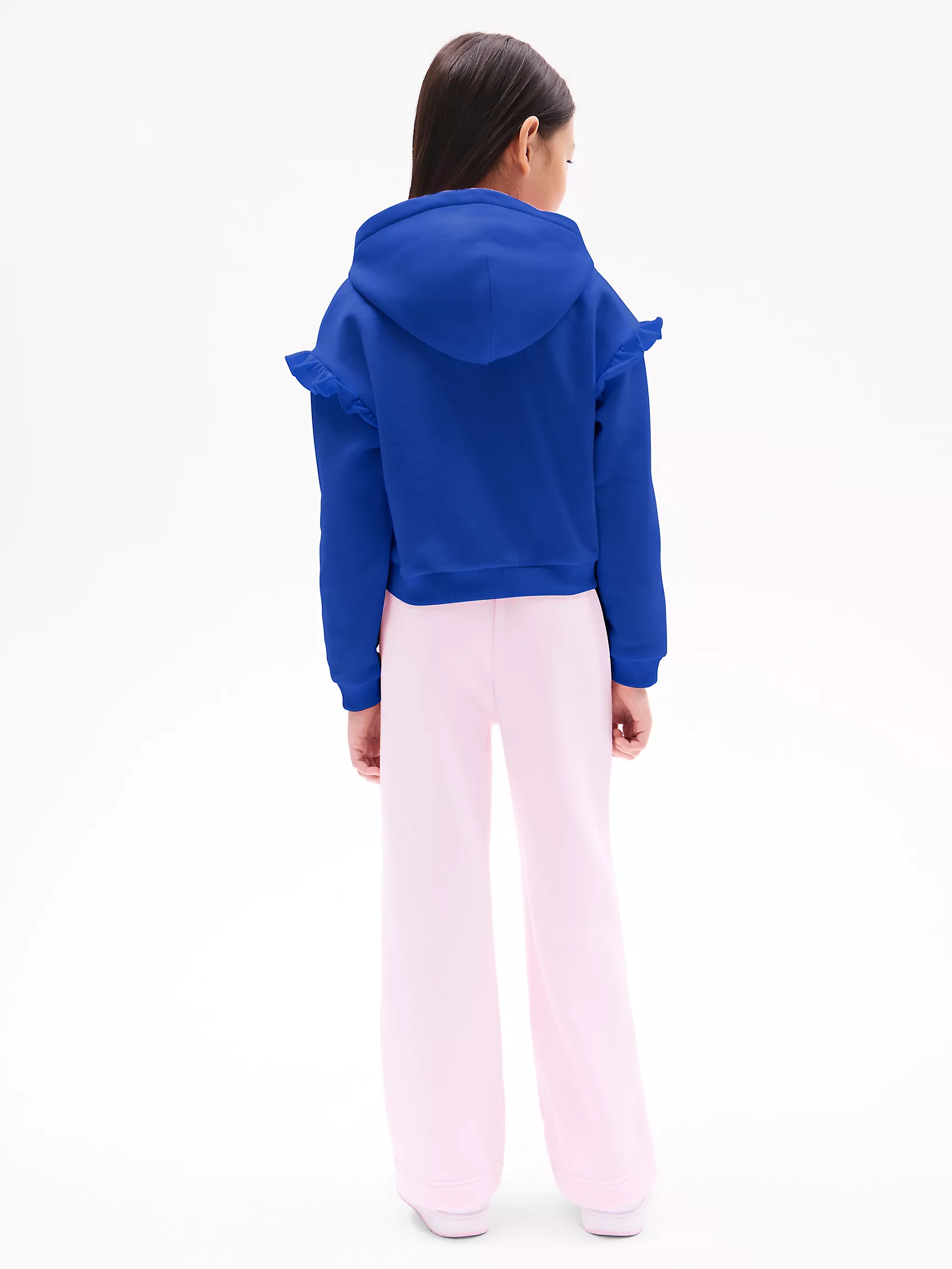 Худи для девочек Tommy Hilfiger, Детское худи с рюшами и логотипом Hilfiger Script