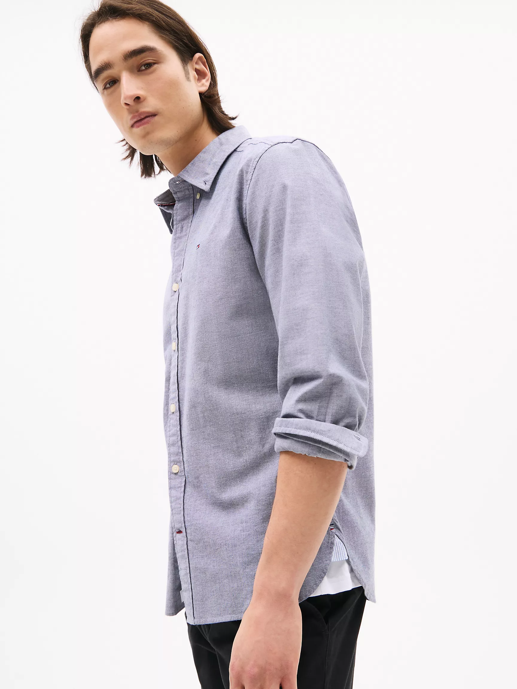 Мужская рубашка Tommy Hilfiger, Эластичная рубашка из оксфорда стандартного кроя