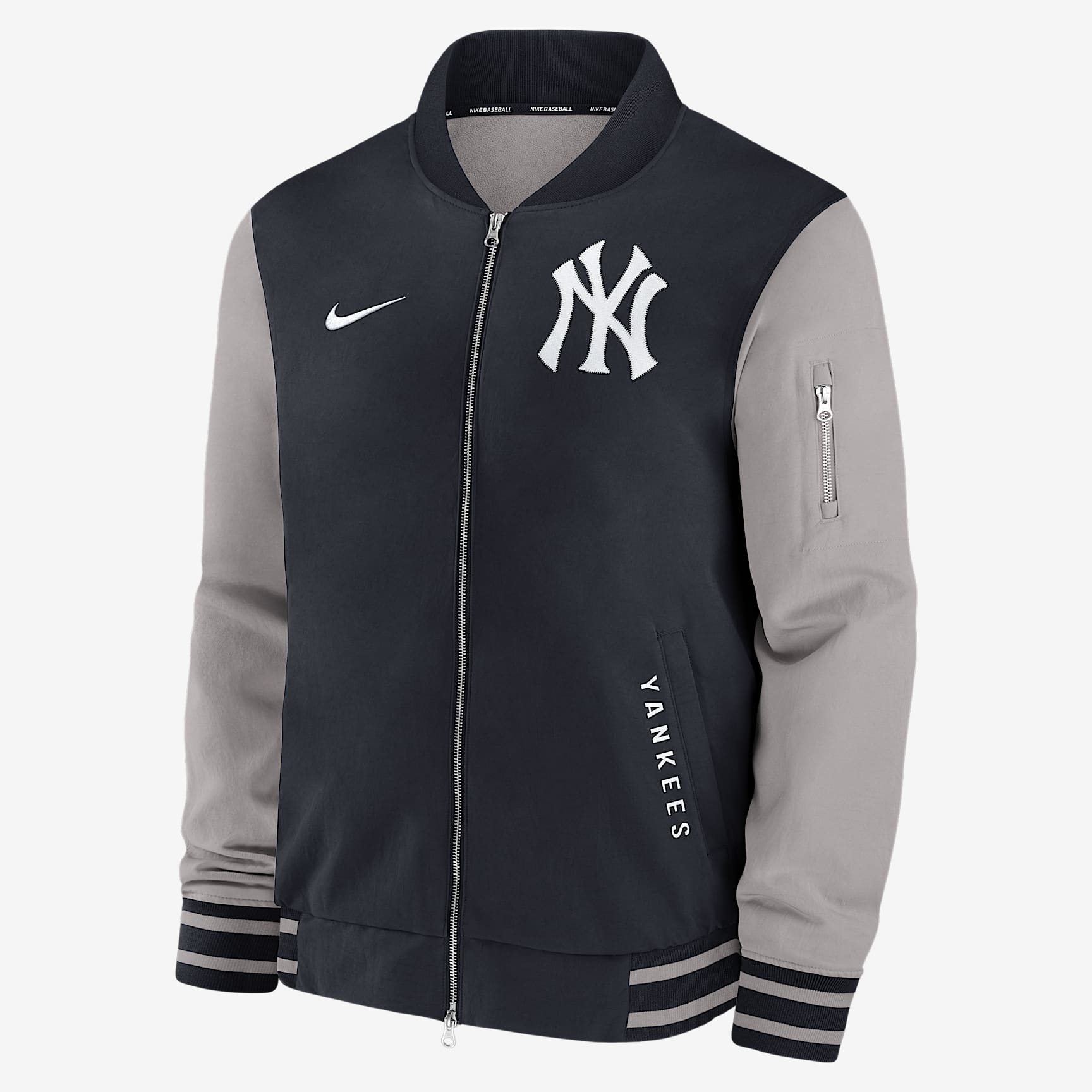New York Yankees Authentic Collection Dugout Men's Nike MLB Full-Zip Bomber Jacket