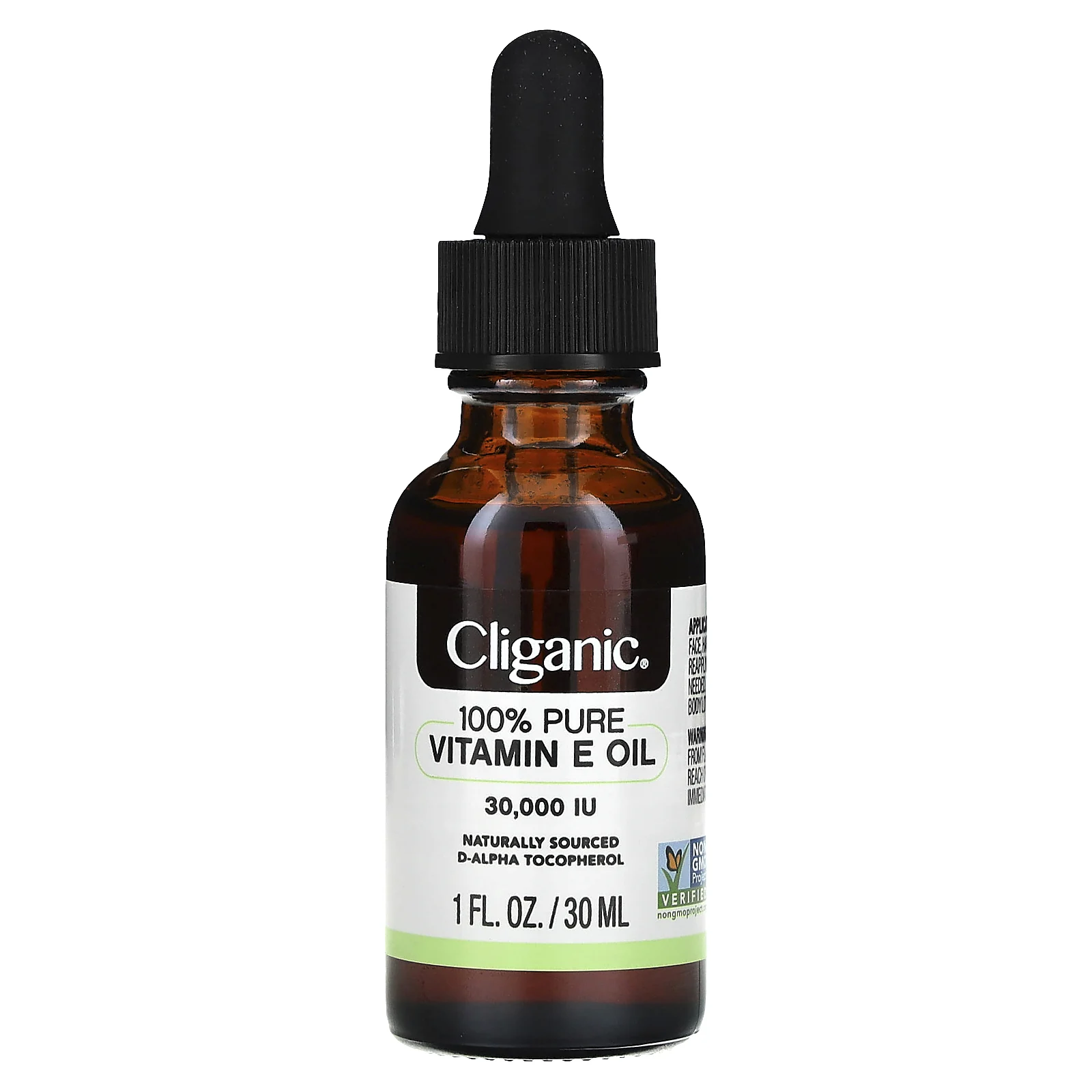 Cliganic, на 100% чистое масло с витамином Е, 30 000 МЕ, 30 мл (1 жидк. унция)
