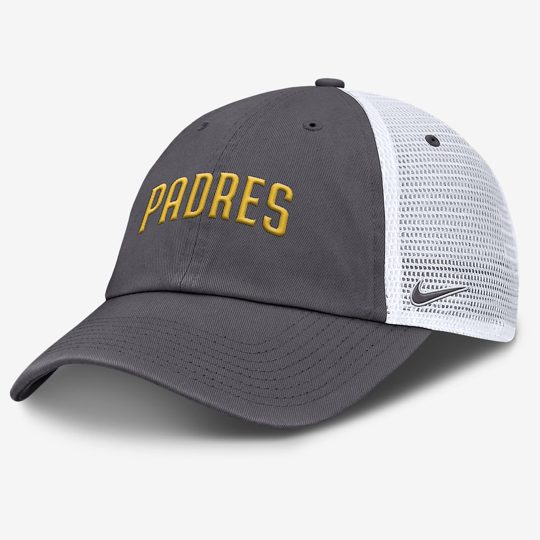 San Diego Padres Wordmark Club Men's Nike MLB Trucker Adjustable Hat