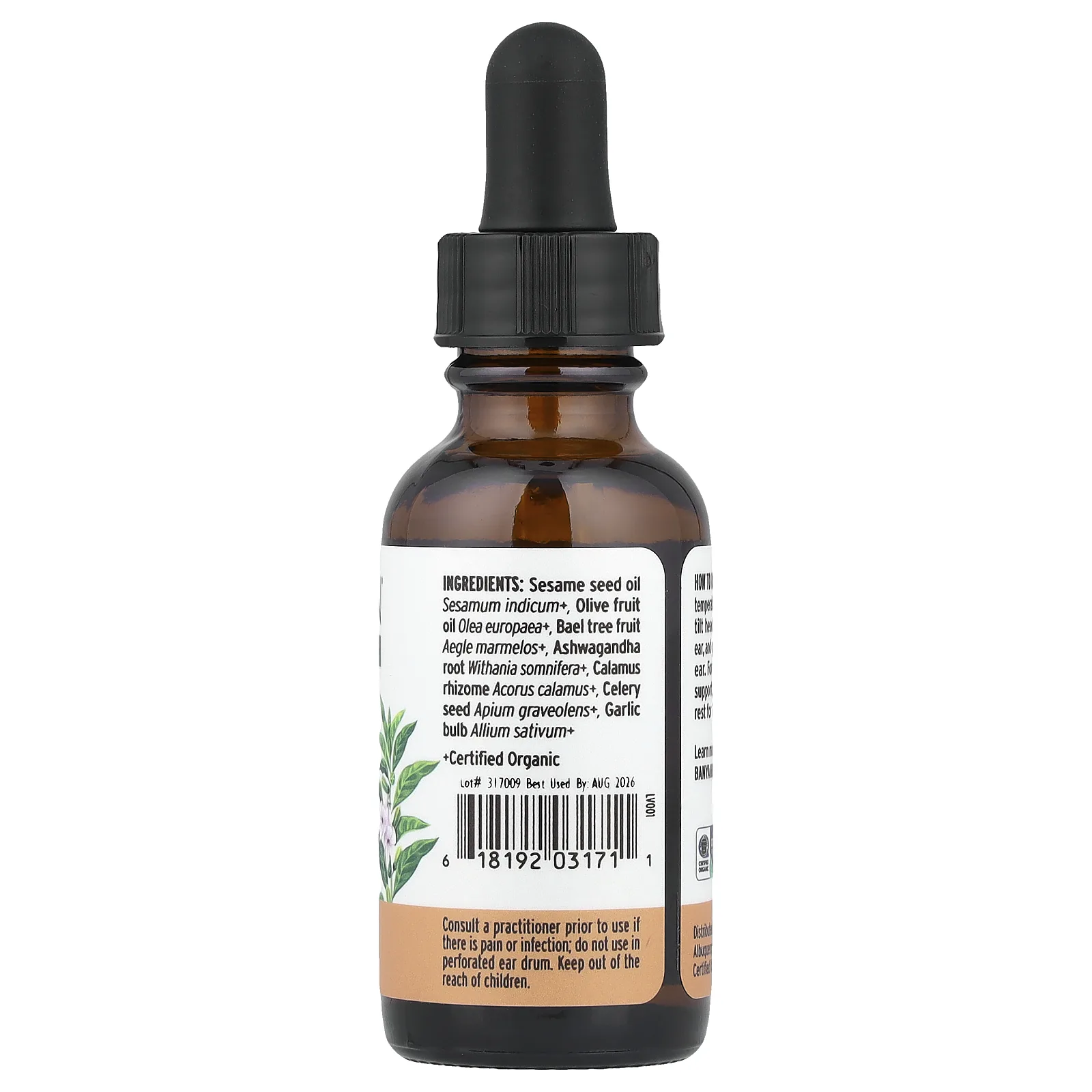 Banyan Botanicals, травяные капли с ушным маслом, 30 мл (1 жидк. унция)