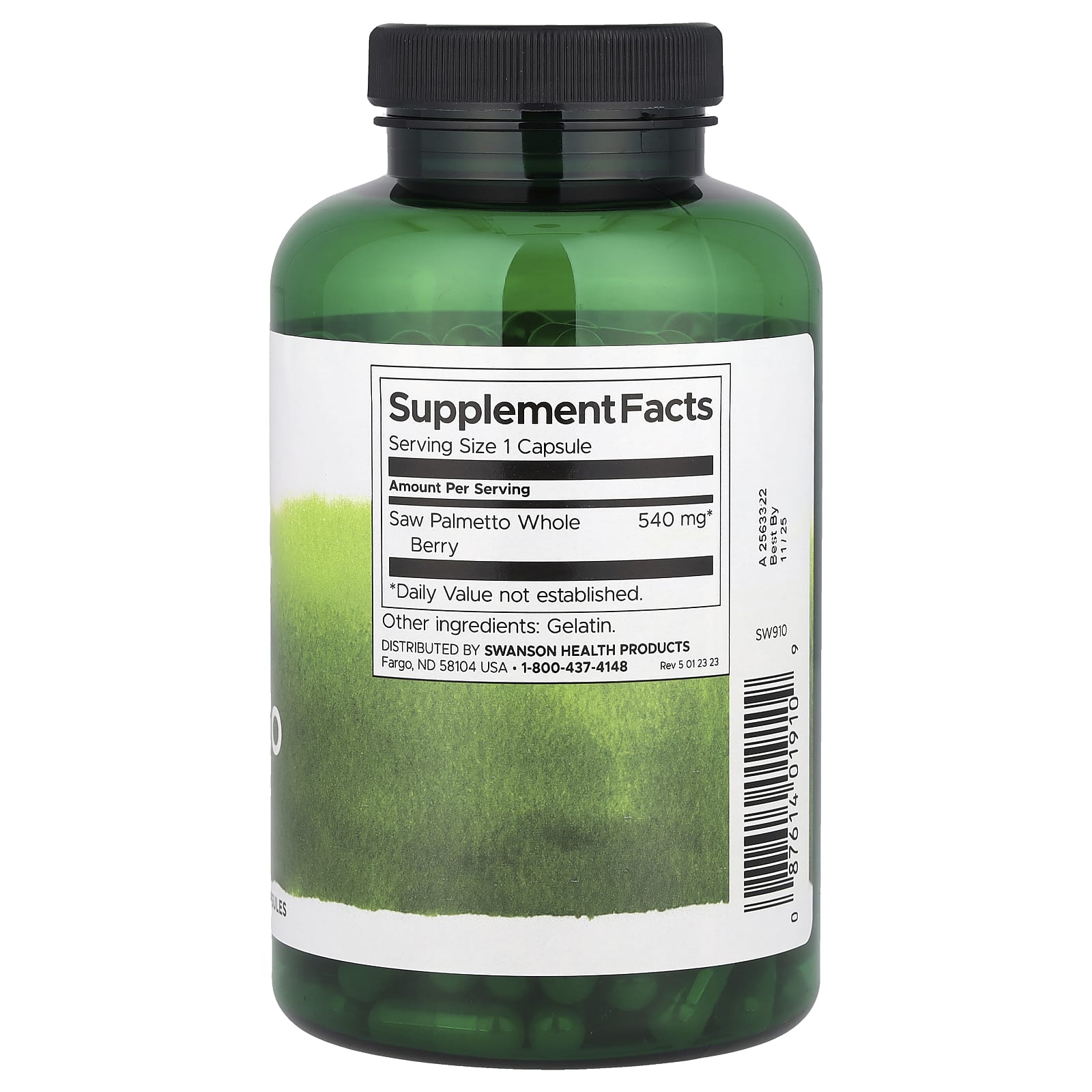 Swanson, Full Spectrum Saw Palmetto, 540 мг, 250 капсул